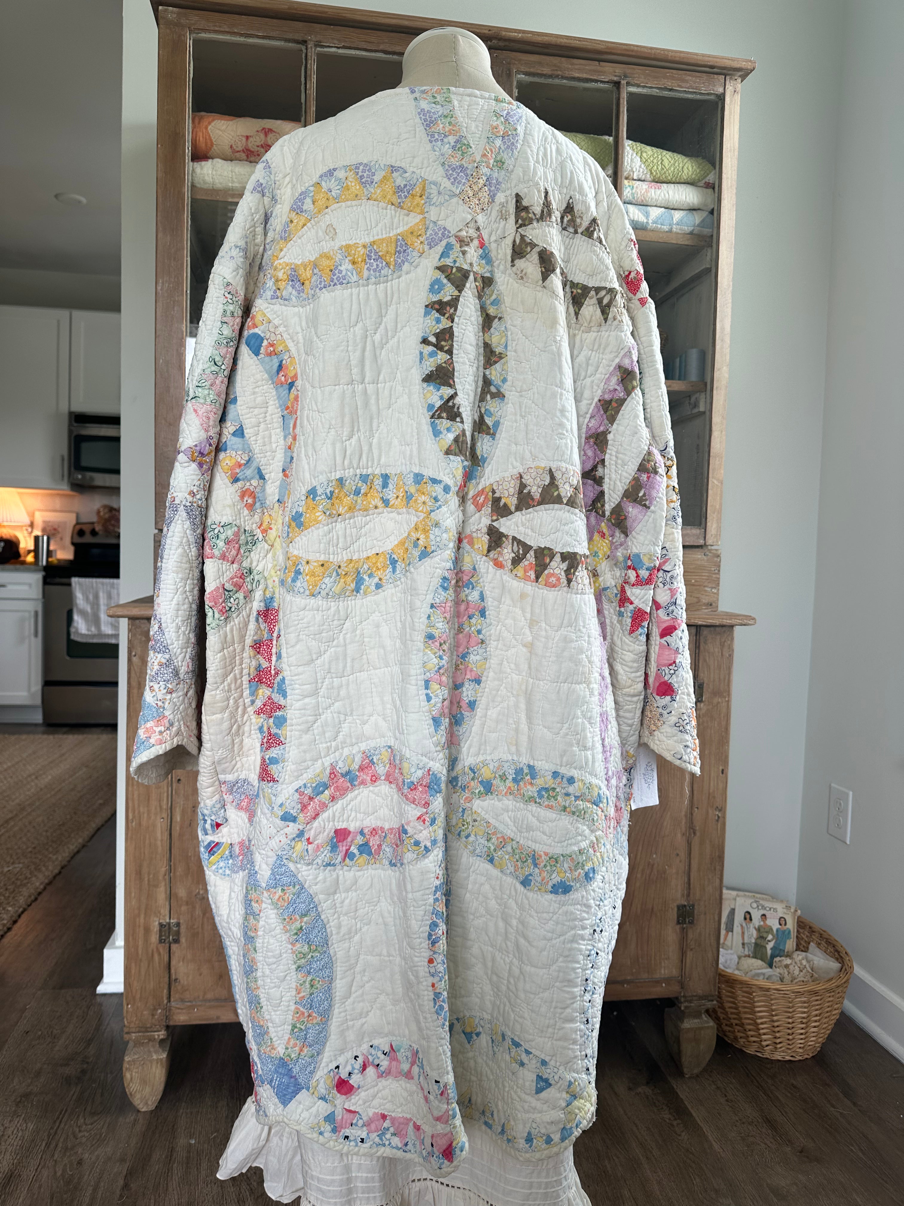 Wedding Ring Quilt Jacket - PLUS SIZE!
