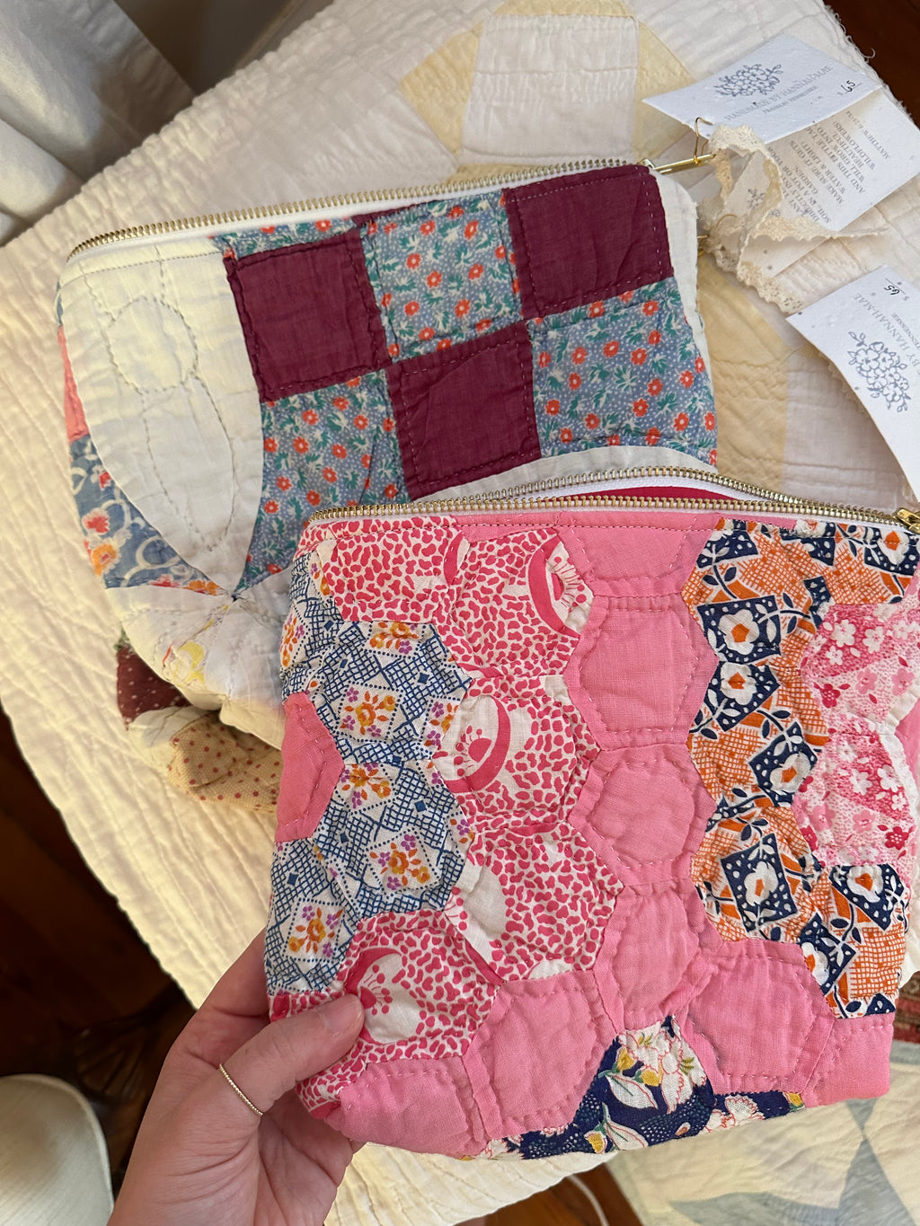 Grandma's Garden Quilt Pouch
