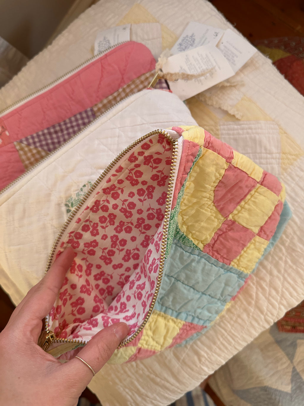 Irish Chain Quilt Pouch