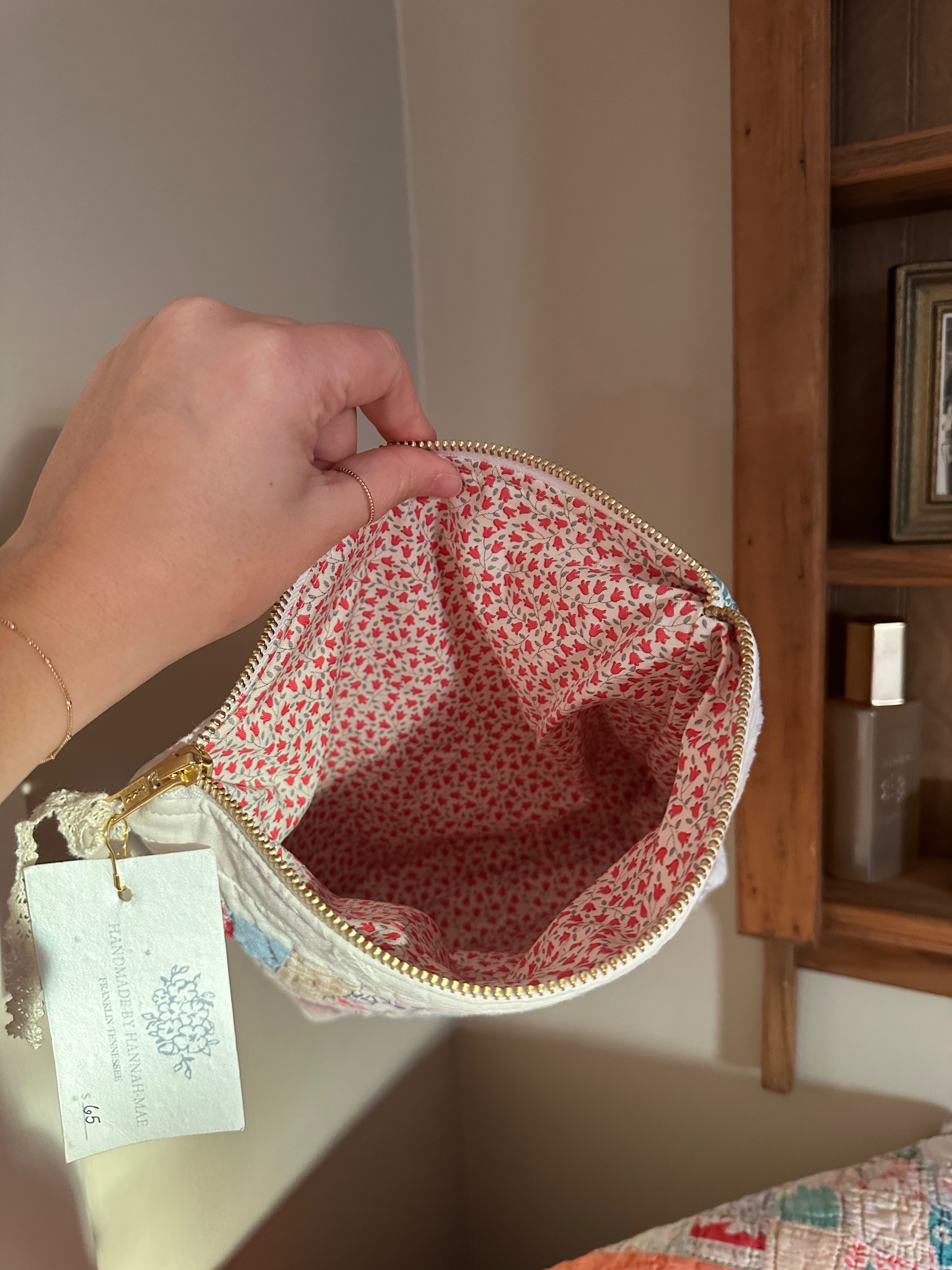 Wedding Ring Quilt Pouch