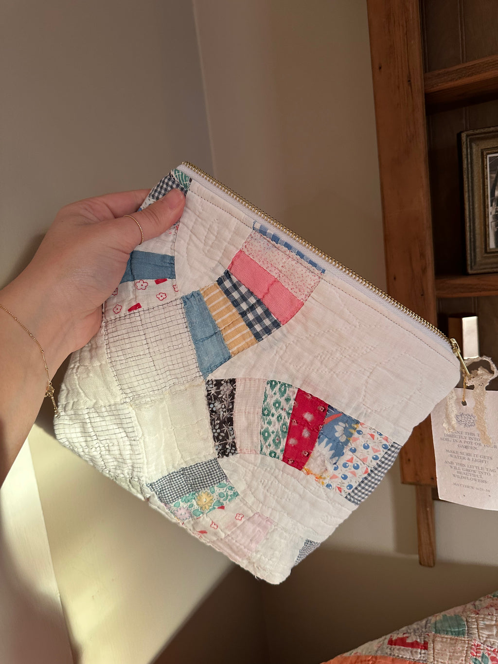 Wedding Ring Quilt Pouch