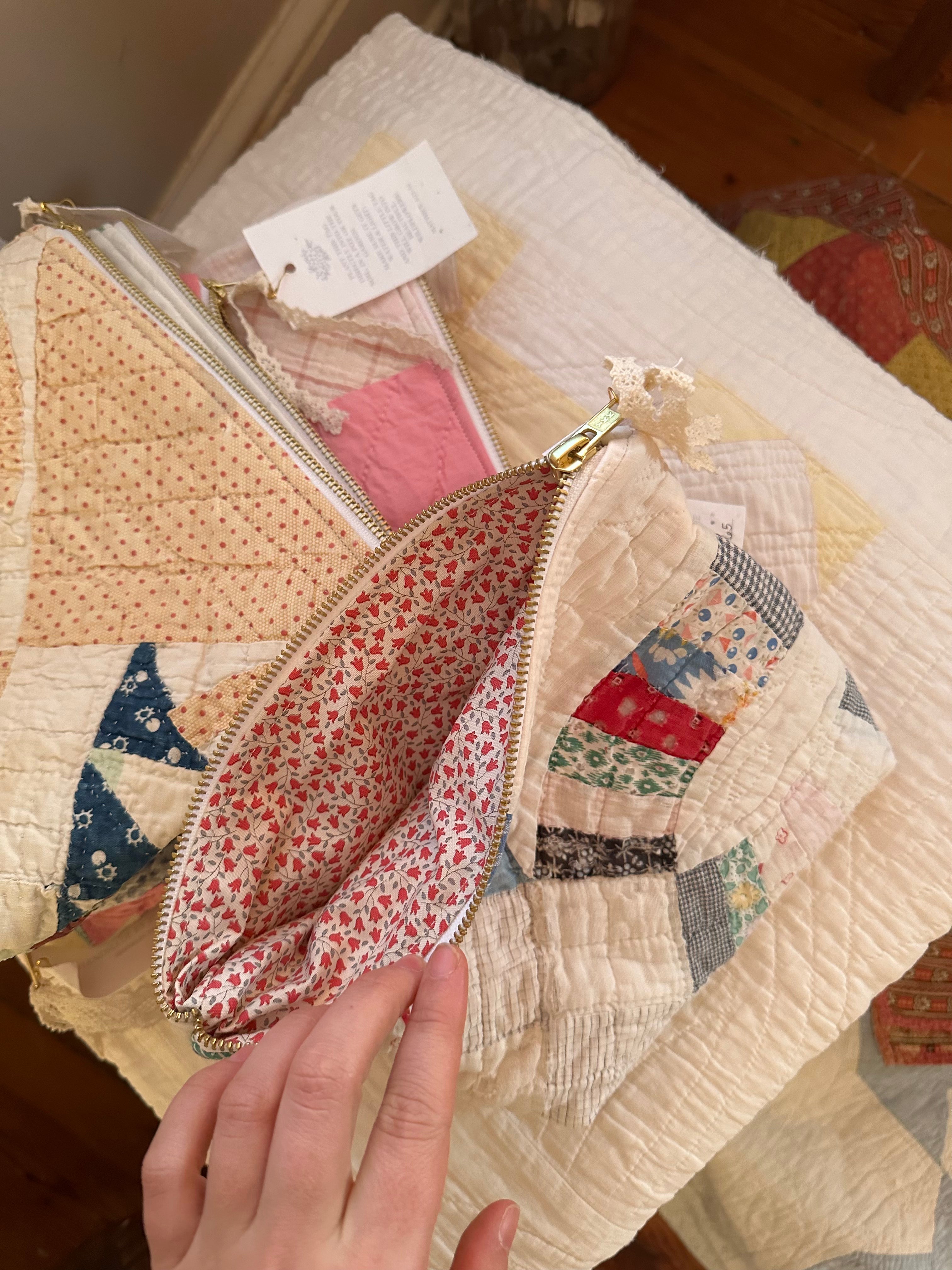 Wedding Ring Quilt Pouch