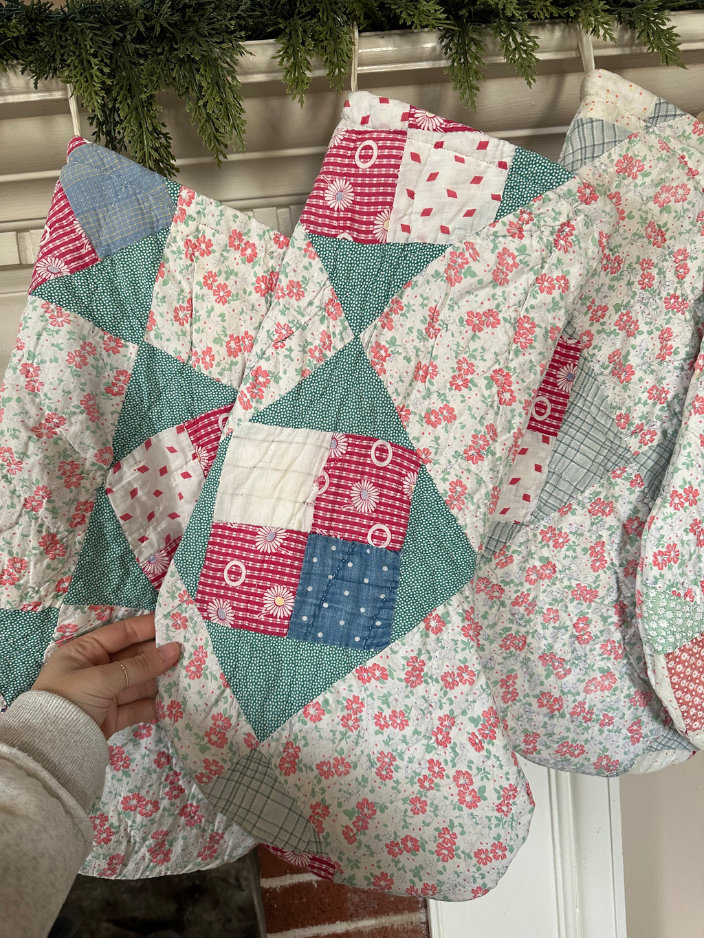 Floral Christmas Stocking (02)