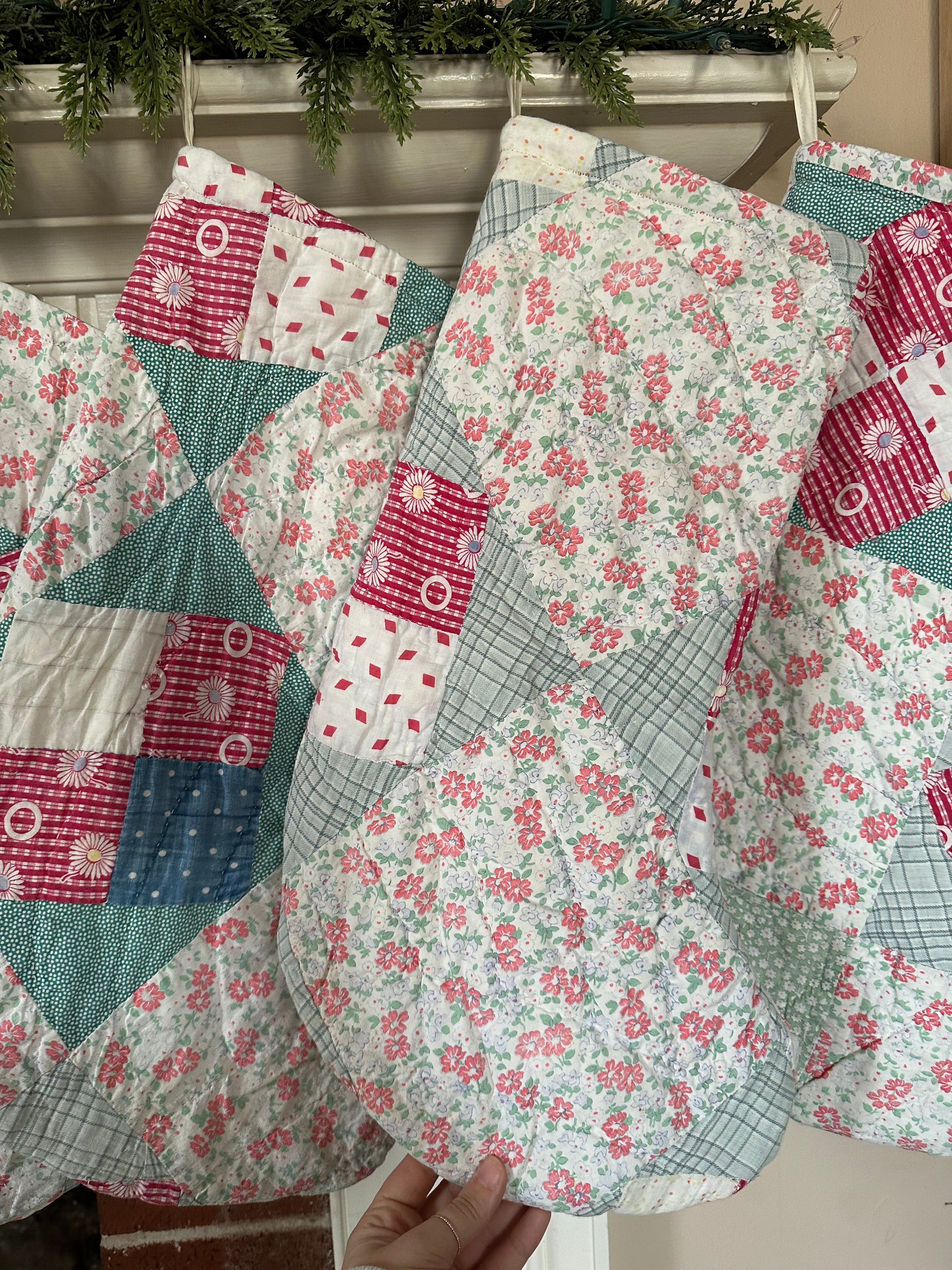 Floral Christmas Stocking (03)