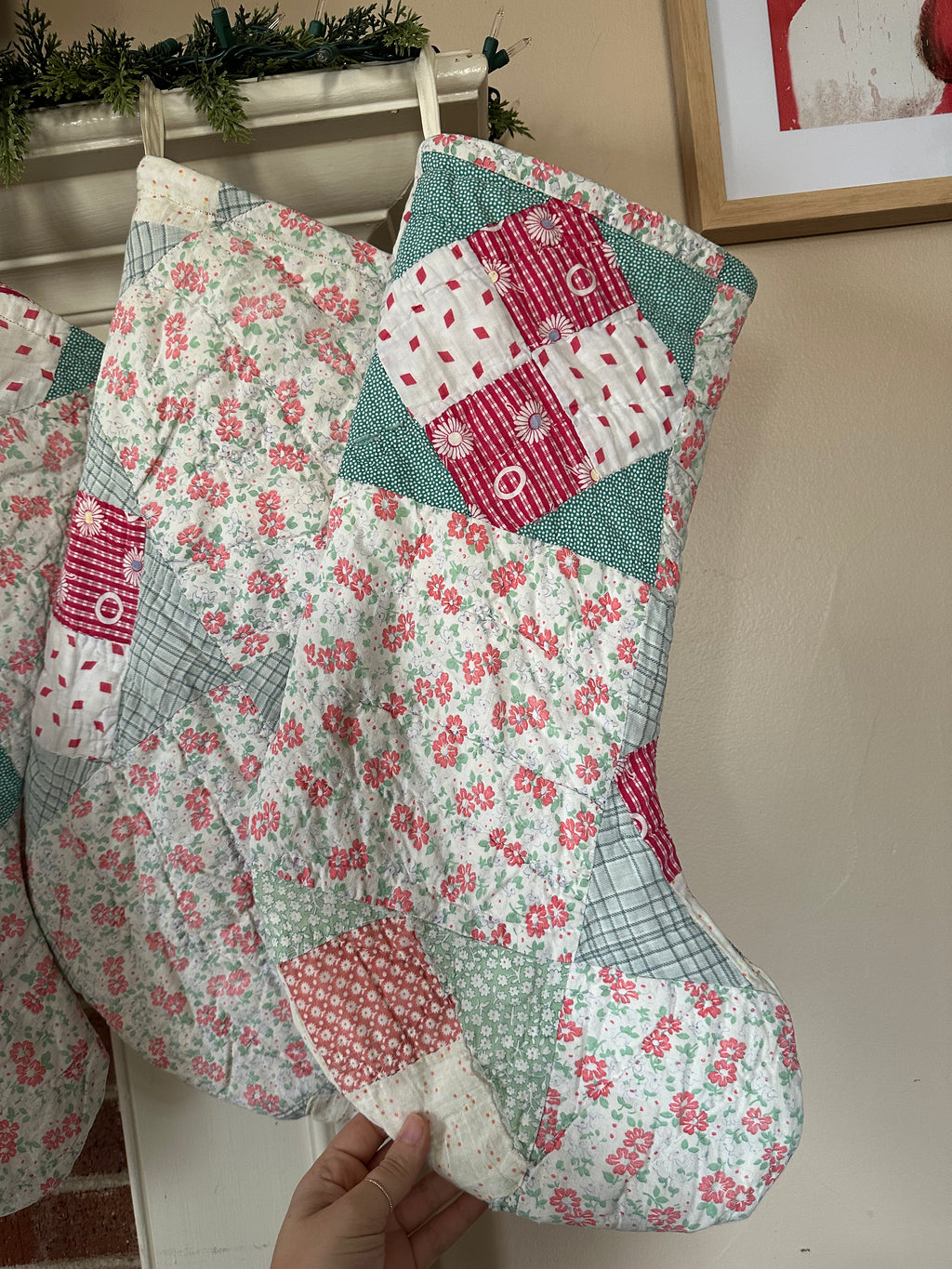 Floral Christmas Stocking (04)