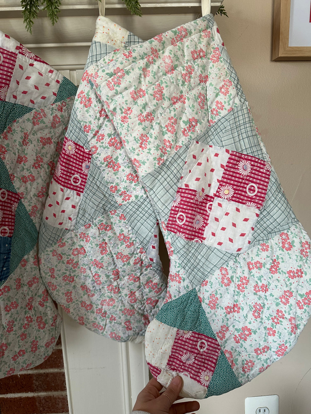 Floral Christmas Stocking (04)