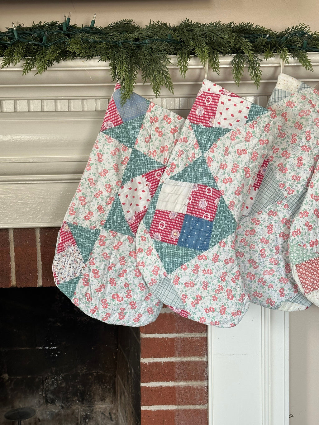 Floral Christmas Stocking (04)