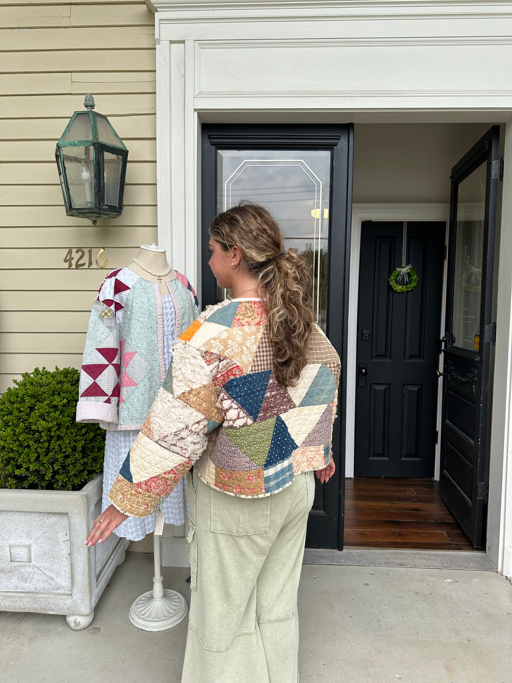 Brown Floral Patchwork Quilt Jacket