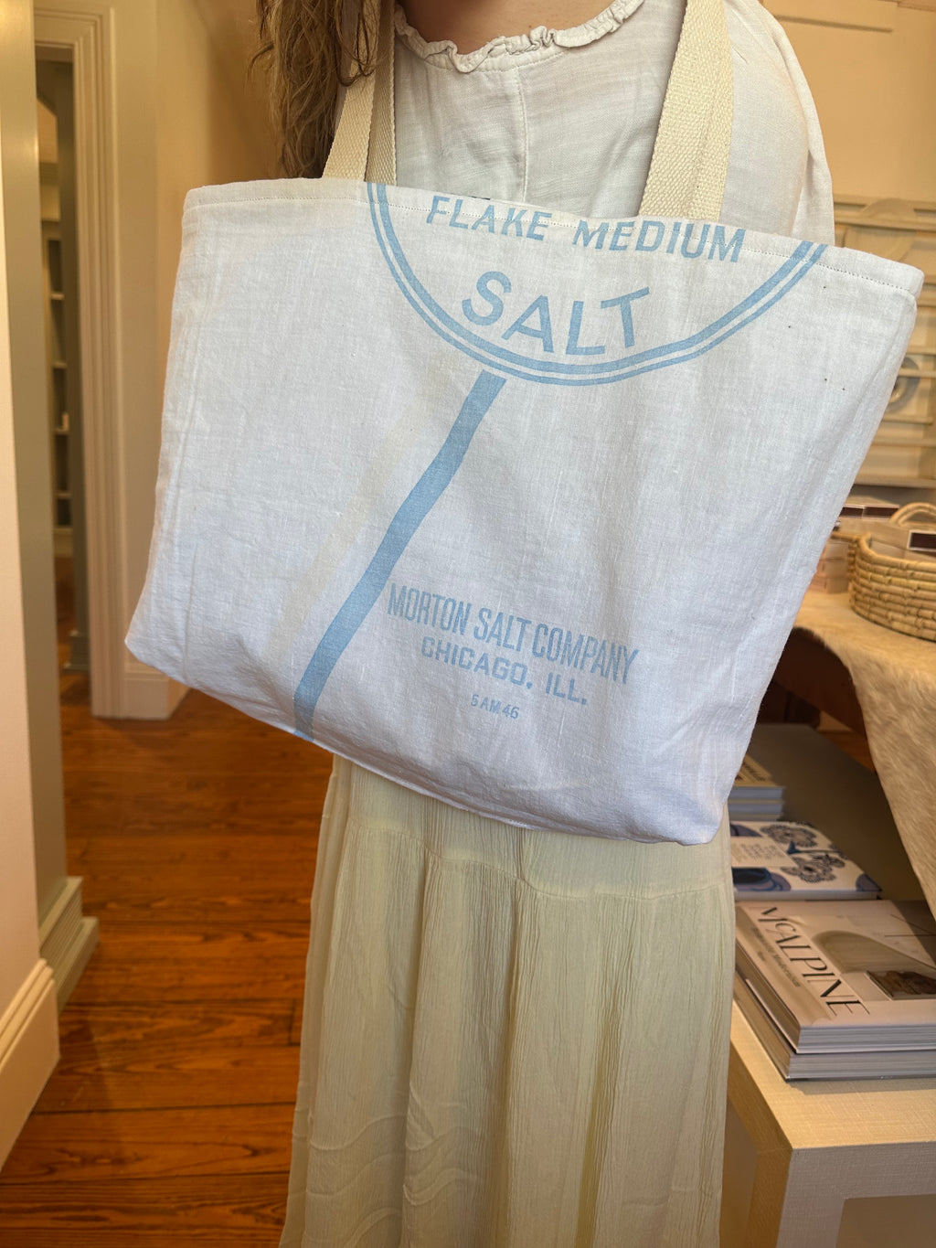 Blue Drunkard's Path Tote & Pouch Set