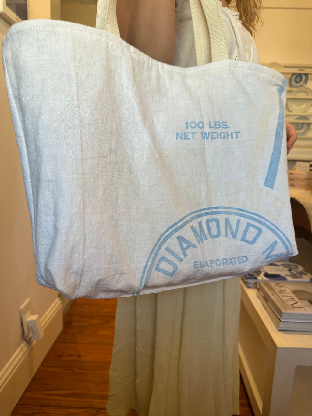 Blue Drunkard's Path Tote & Pouch Set