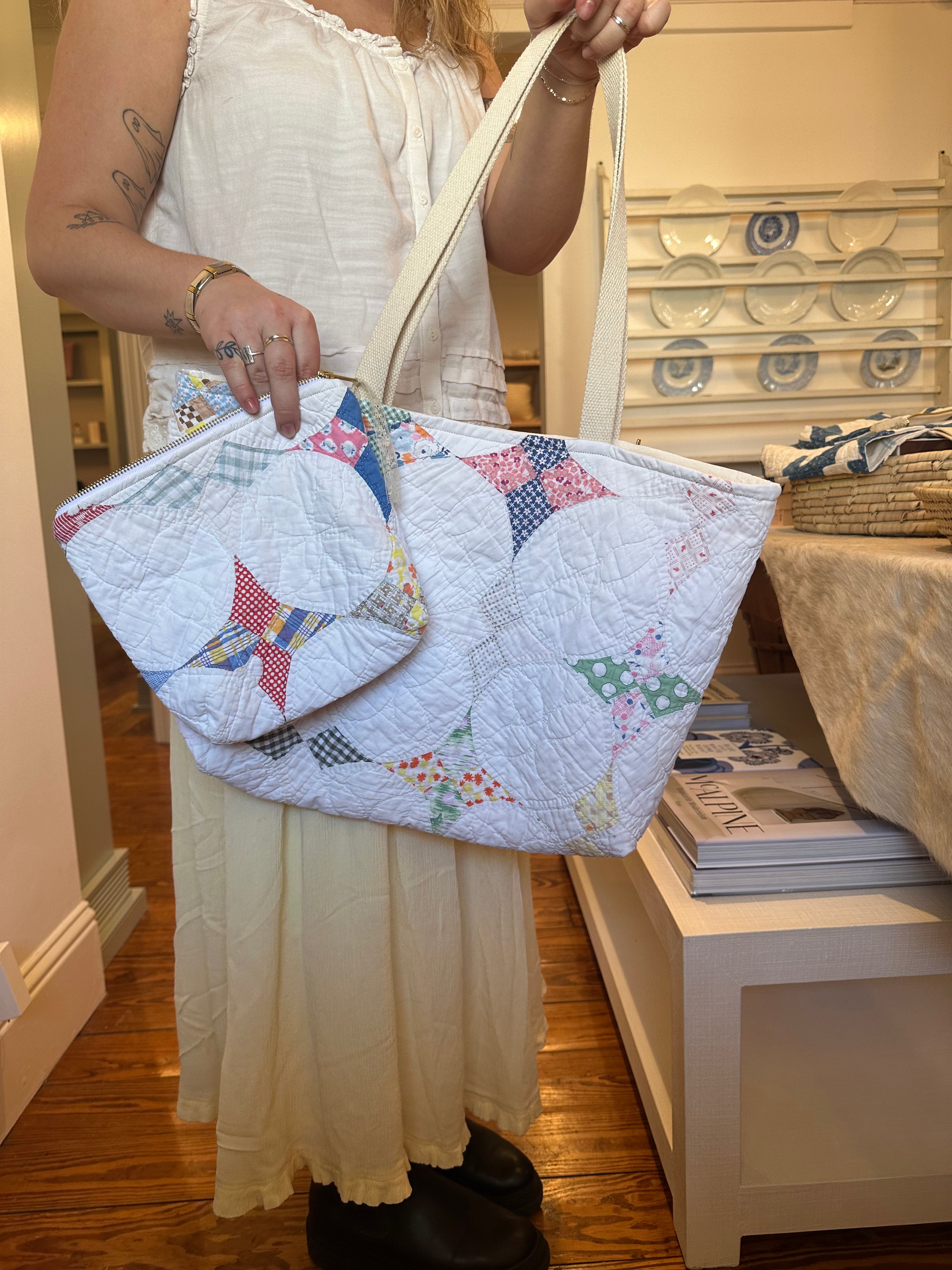Hummingbird Tote & Pouch Set
