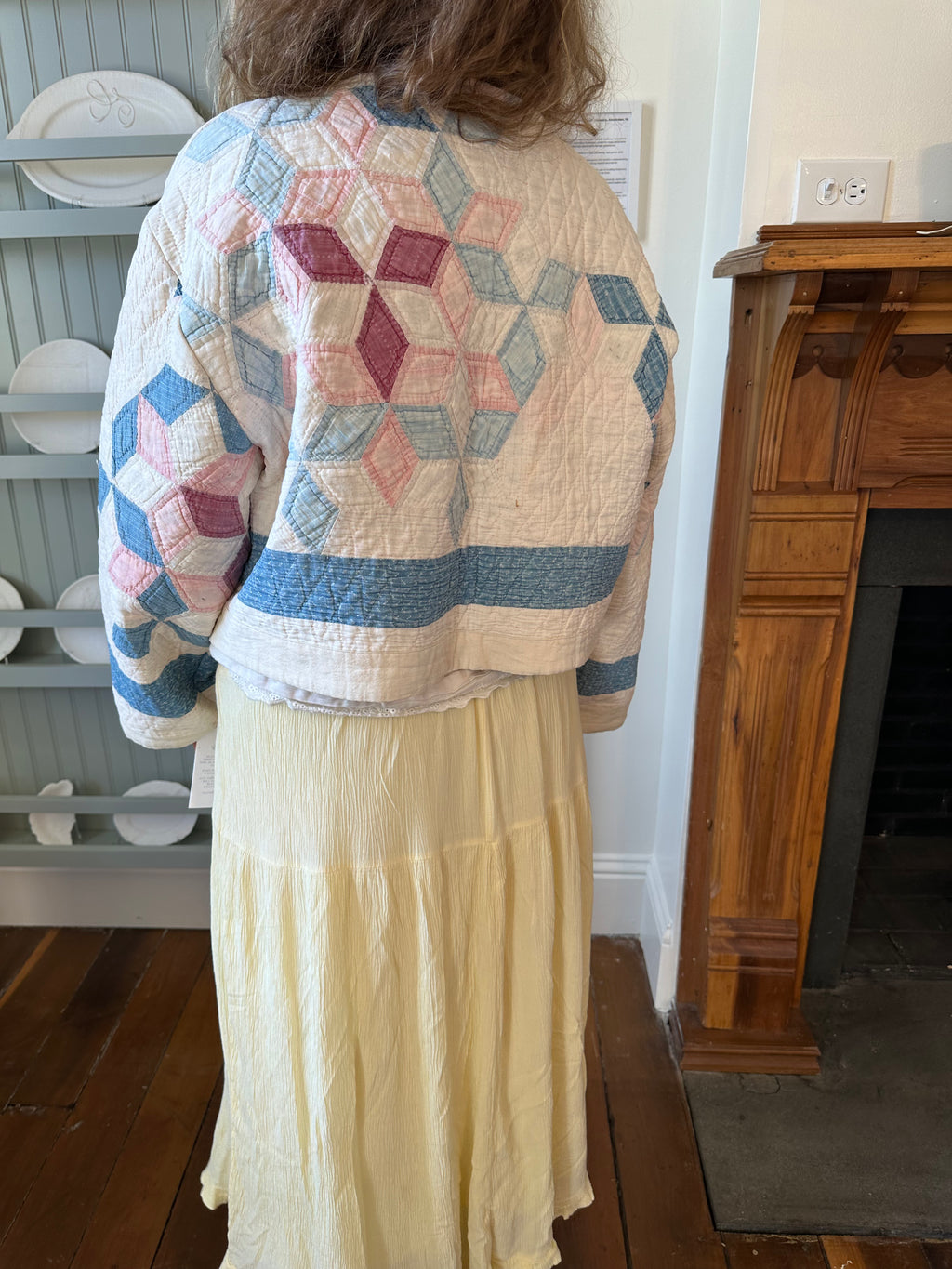 Six Point Star Cropped Quilt Jacket