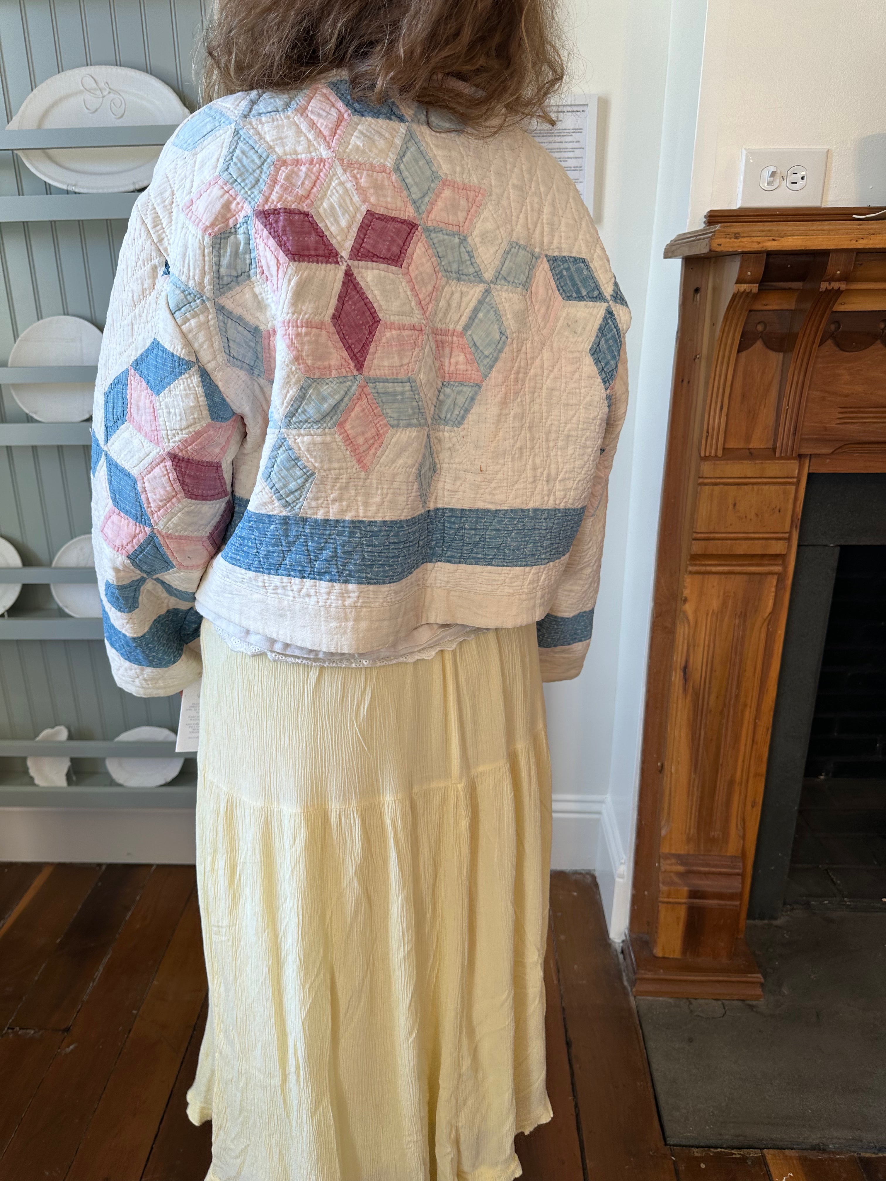 Six Point Star Cropped Quilt Jacket