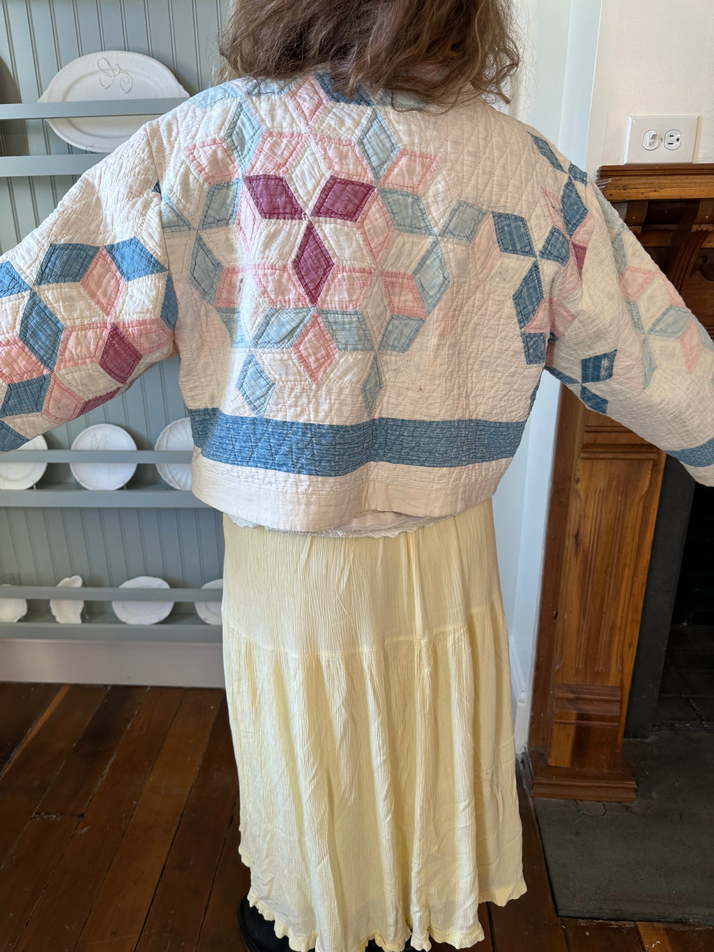 Six Point Star Cropped Quilt Jacket