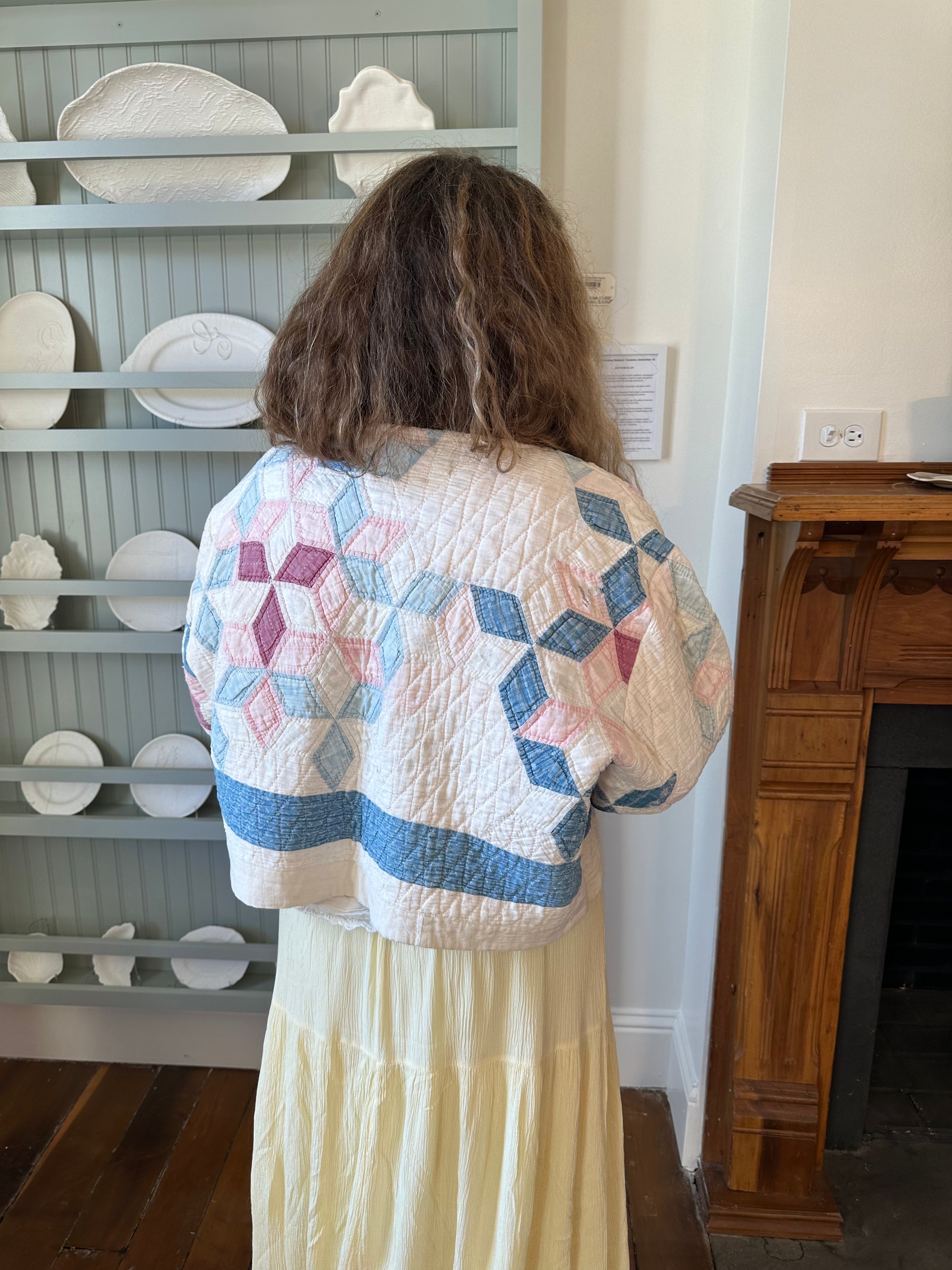 Six Point Star Cropped Quilt Jacket
