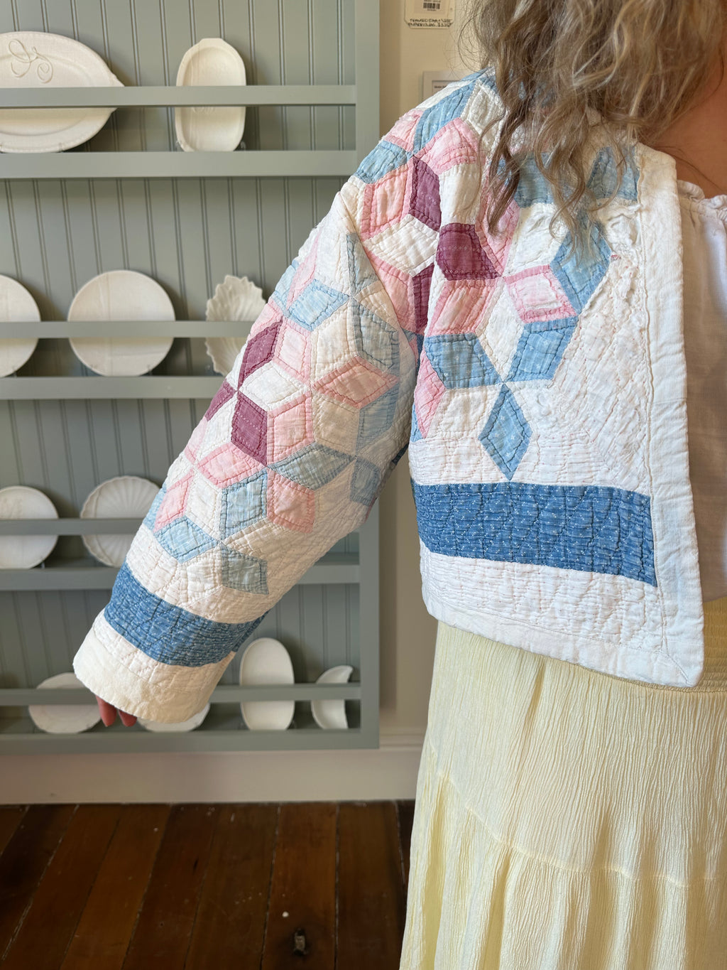Six Point Star Cropped Quilt Jacket
