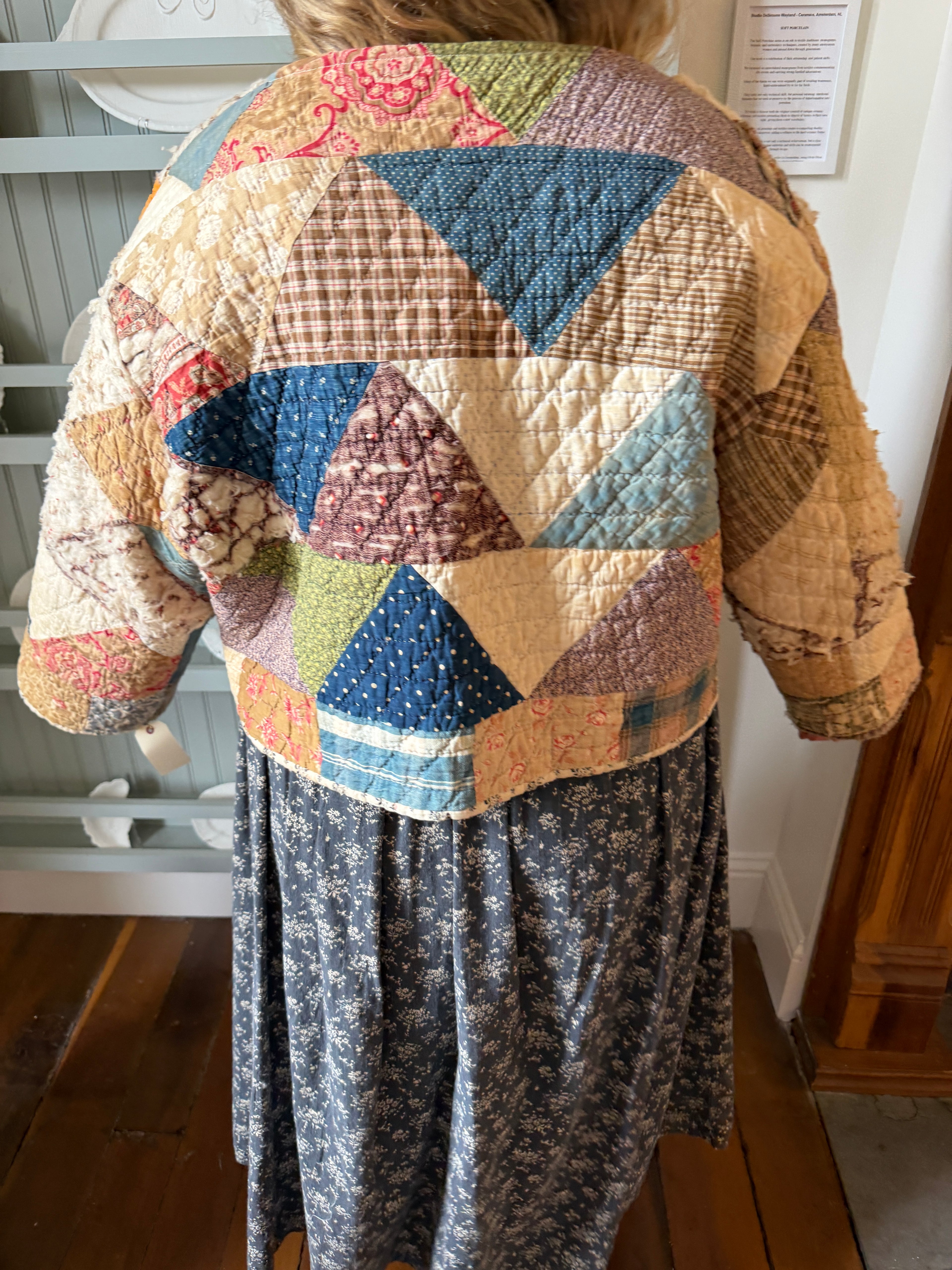 Brown Floral Patchwork Quilt Jacket