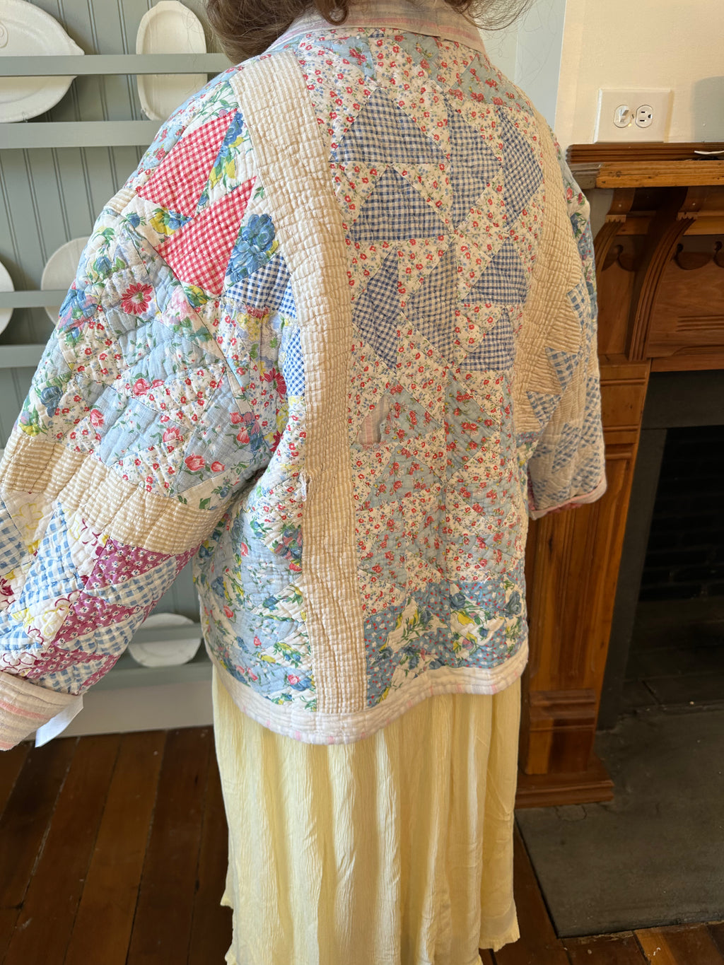 Floral Triangle Quilt Jacket