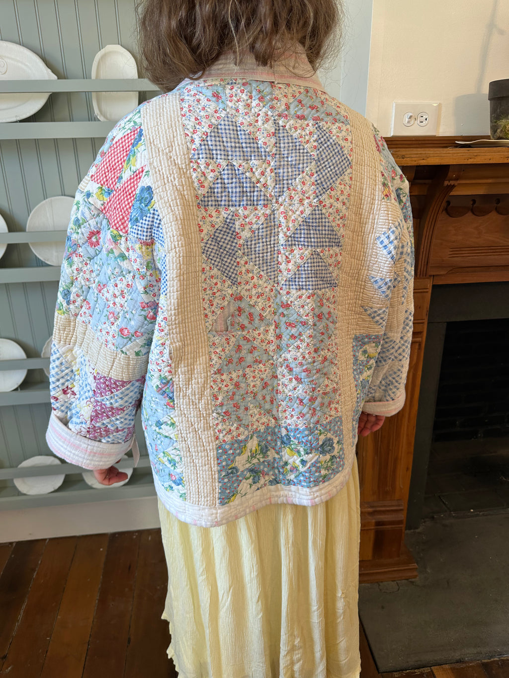 Floral Triangle Quilt Jacket