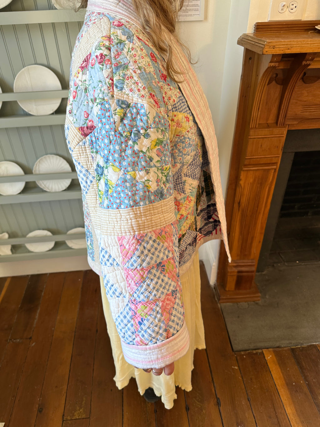 Floral Triangle Quilt Jacket