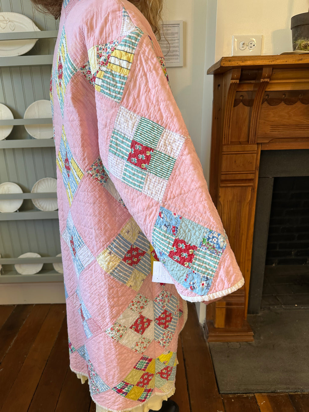Baby Pink Nine Patch Duster