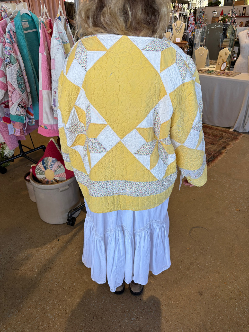 Yellow Star Quilt Jacket