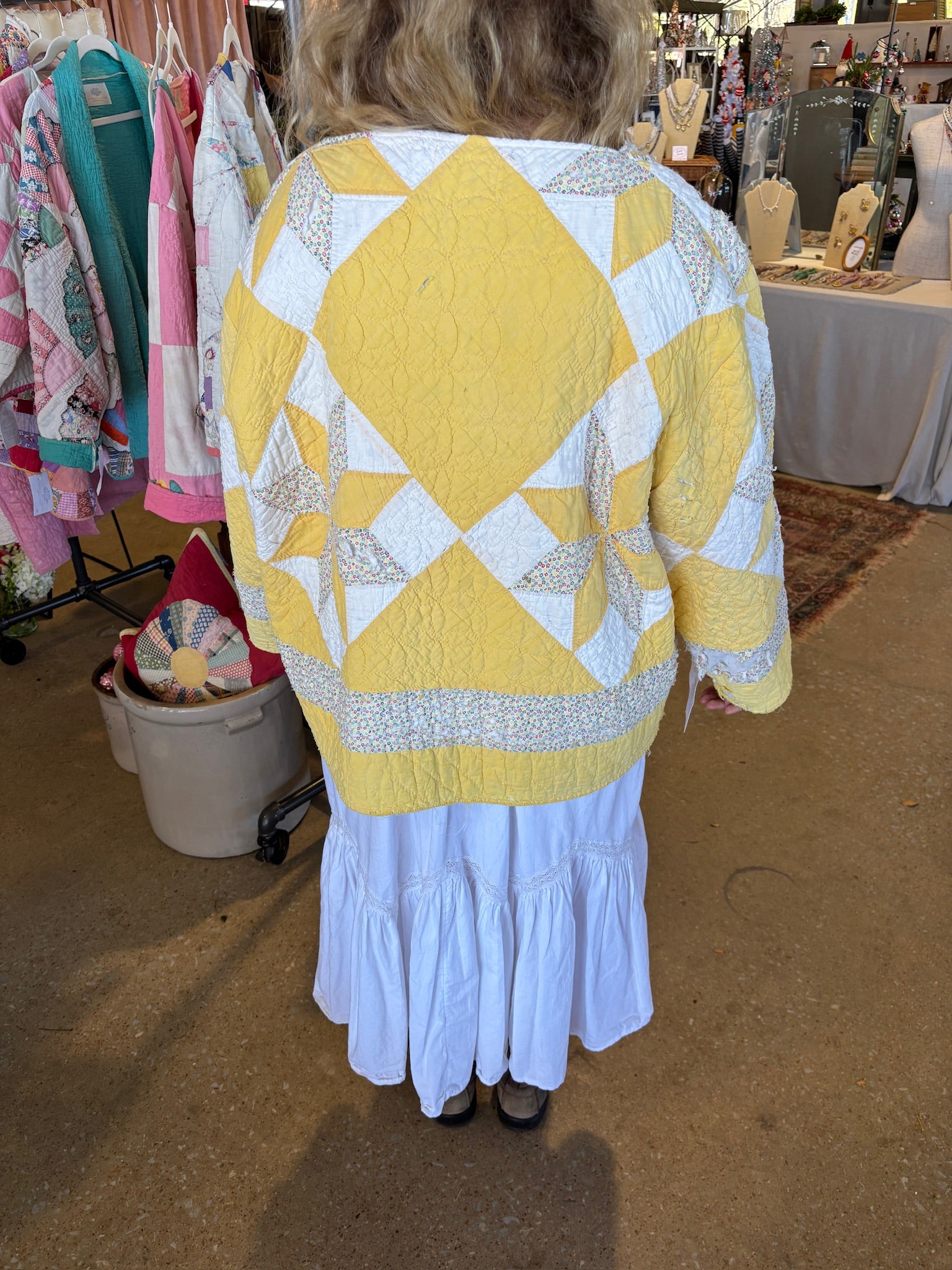 Yellow Star Quilt Jacket