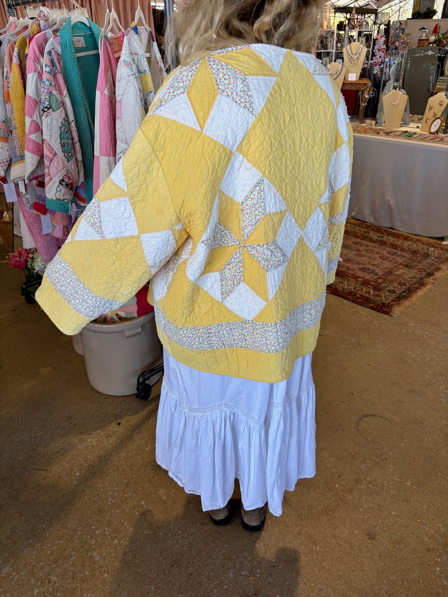 Yellow Star Quilt Jacket