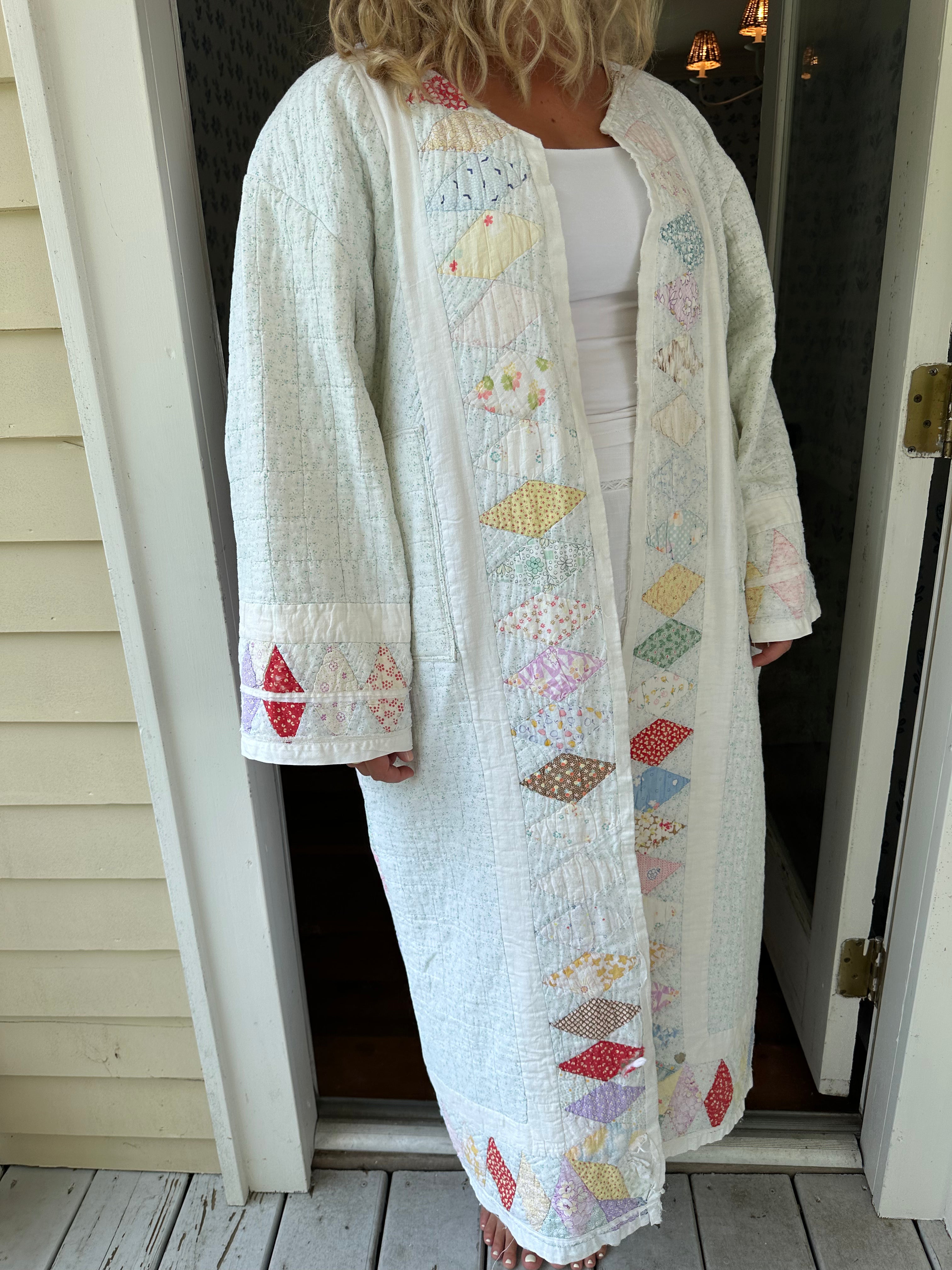 Teal Star Quilt Jacket