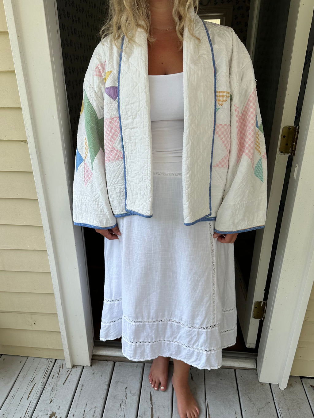 Gingham Basket Quilt Jacket
