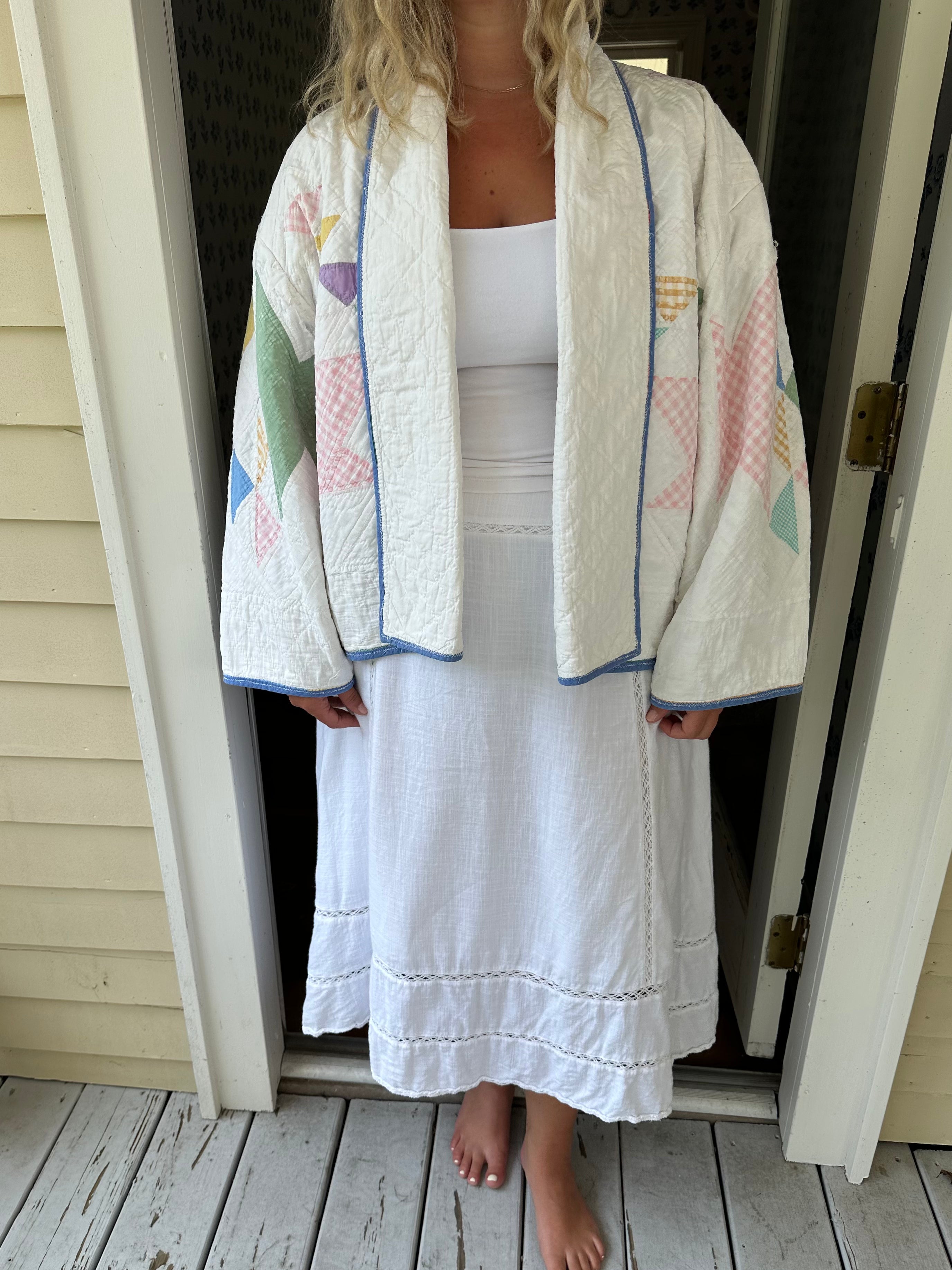 Gingham Basket Quilt Jacket