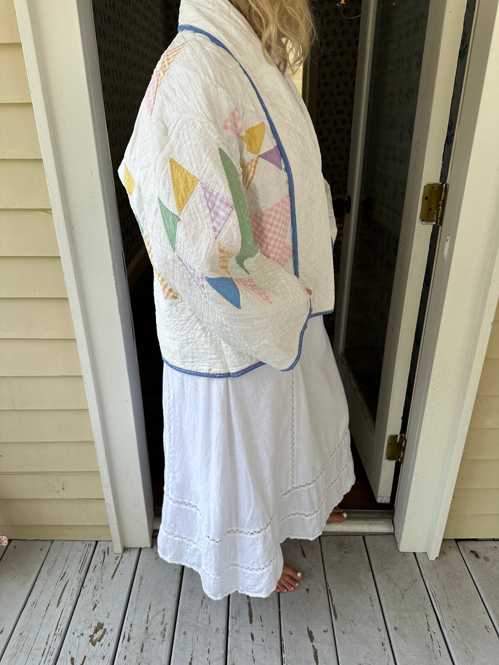 Gingham Basket Quilt Jacket
