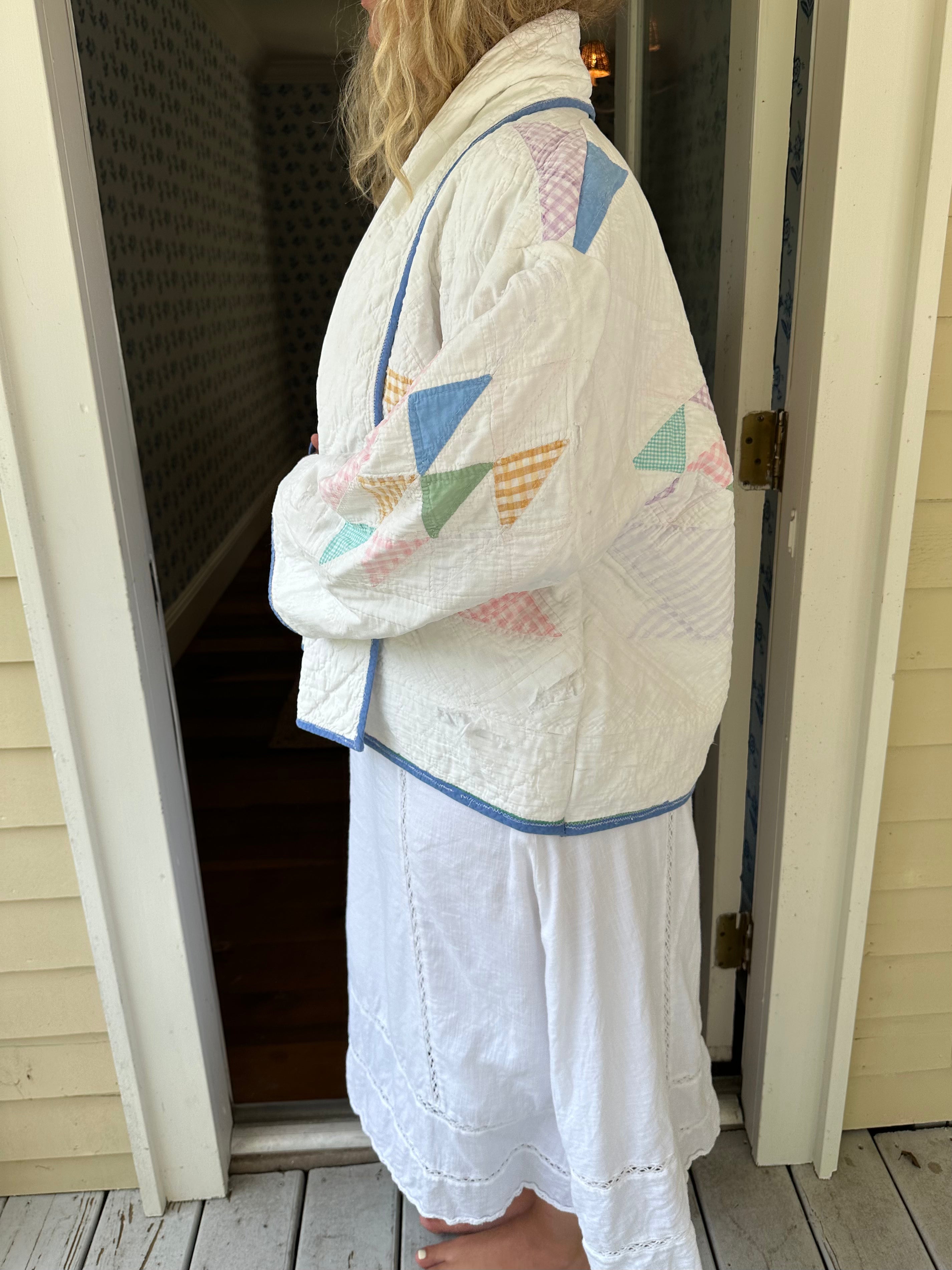 Gingham Basket Quilt Jacket