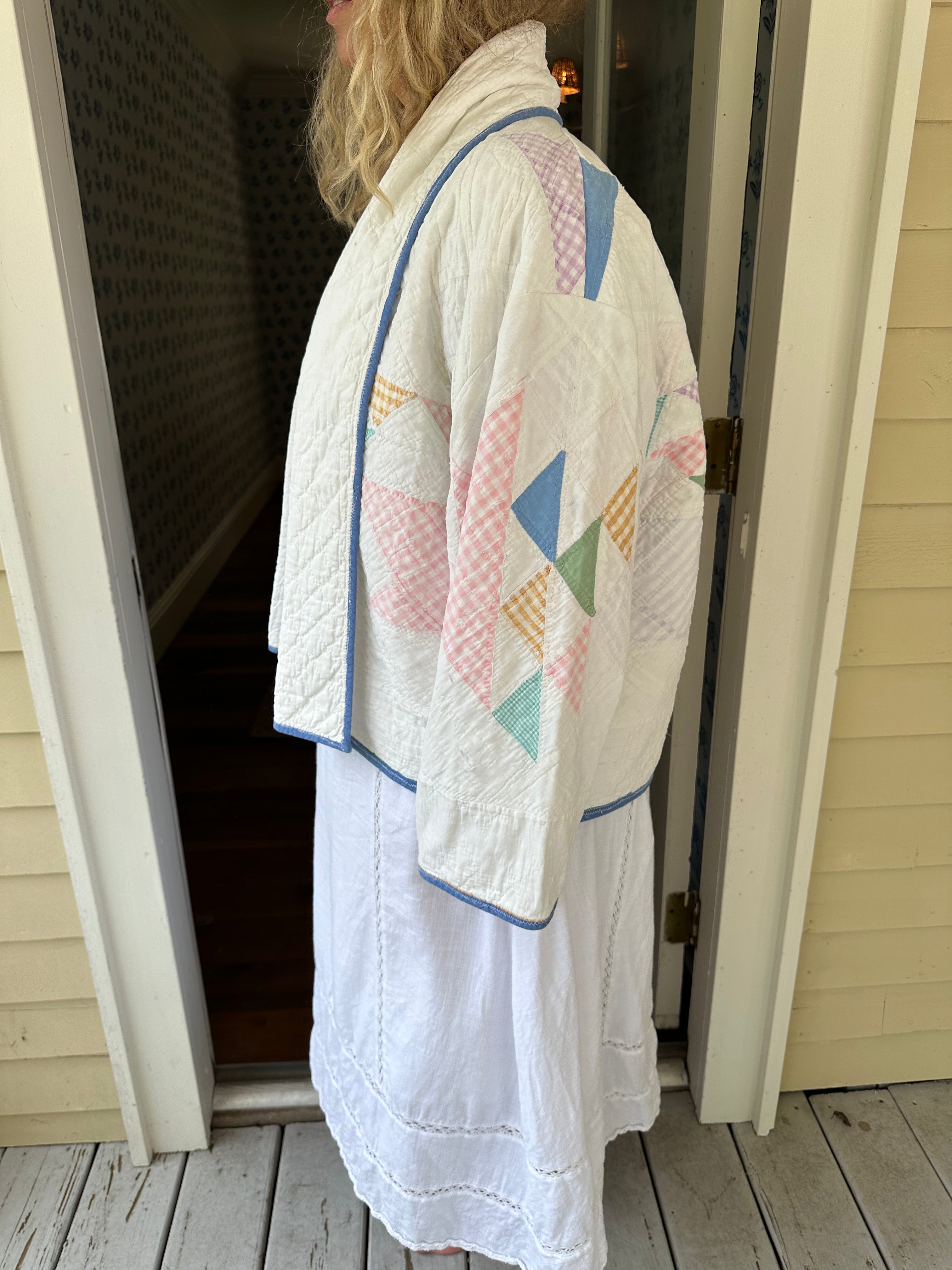 Gingham Basket Quilt Jacket