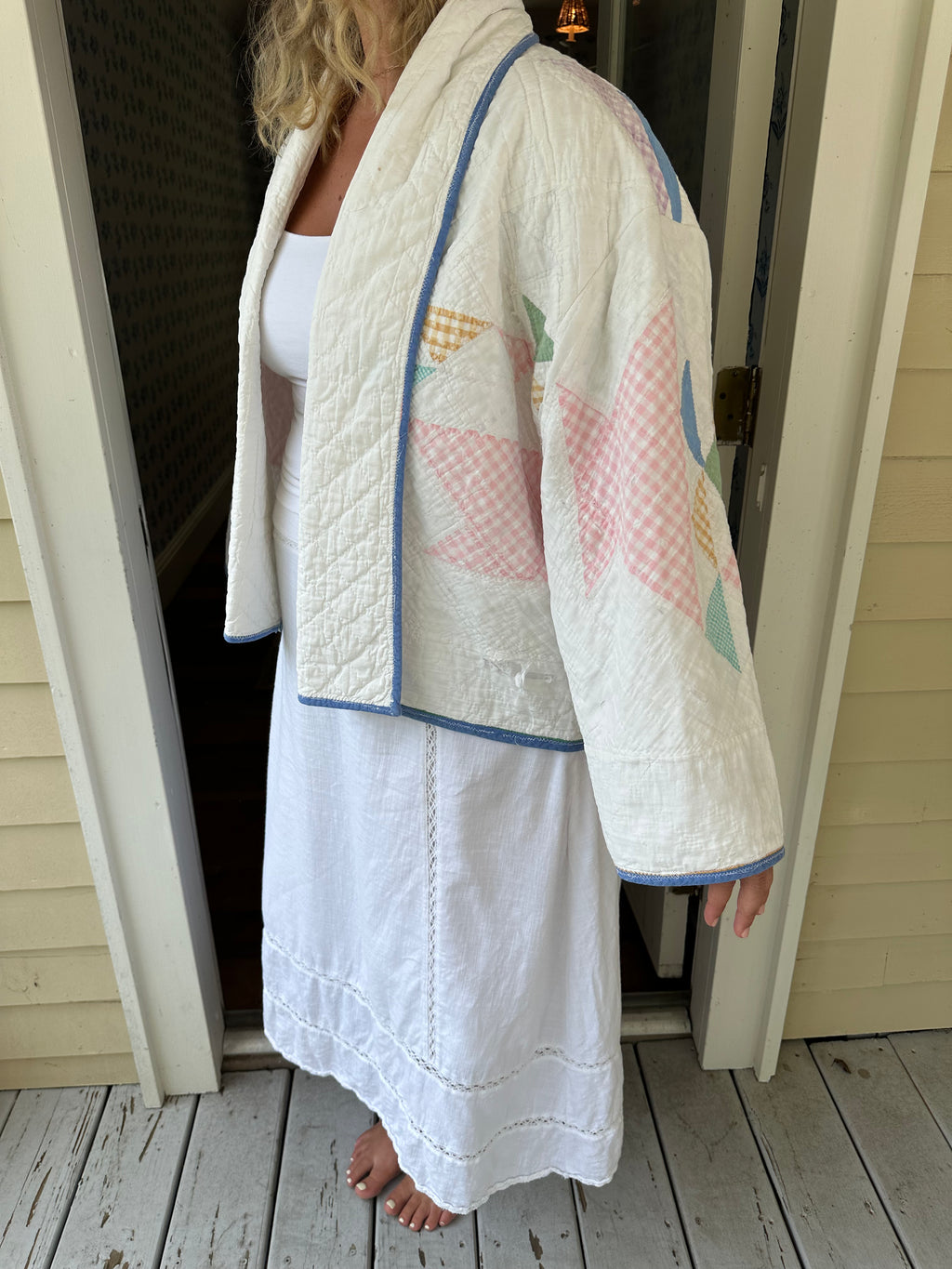 Gingham Basket Quilt Jacket