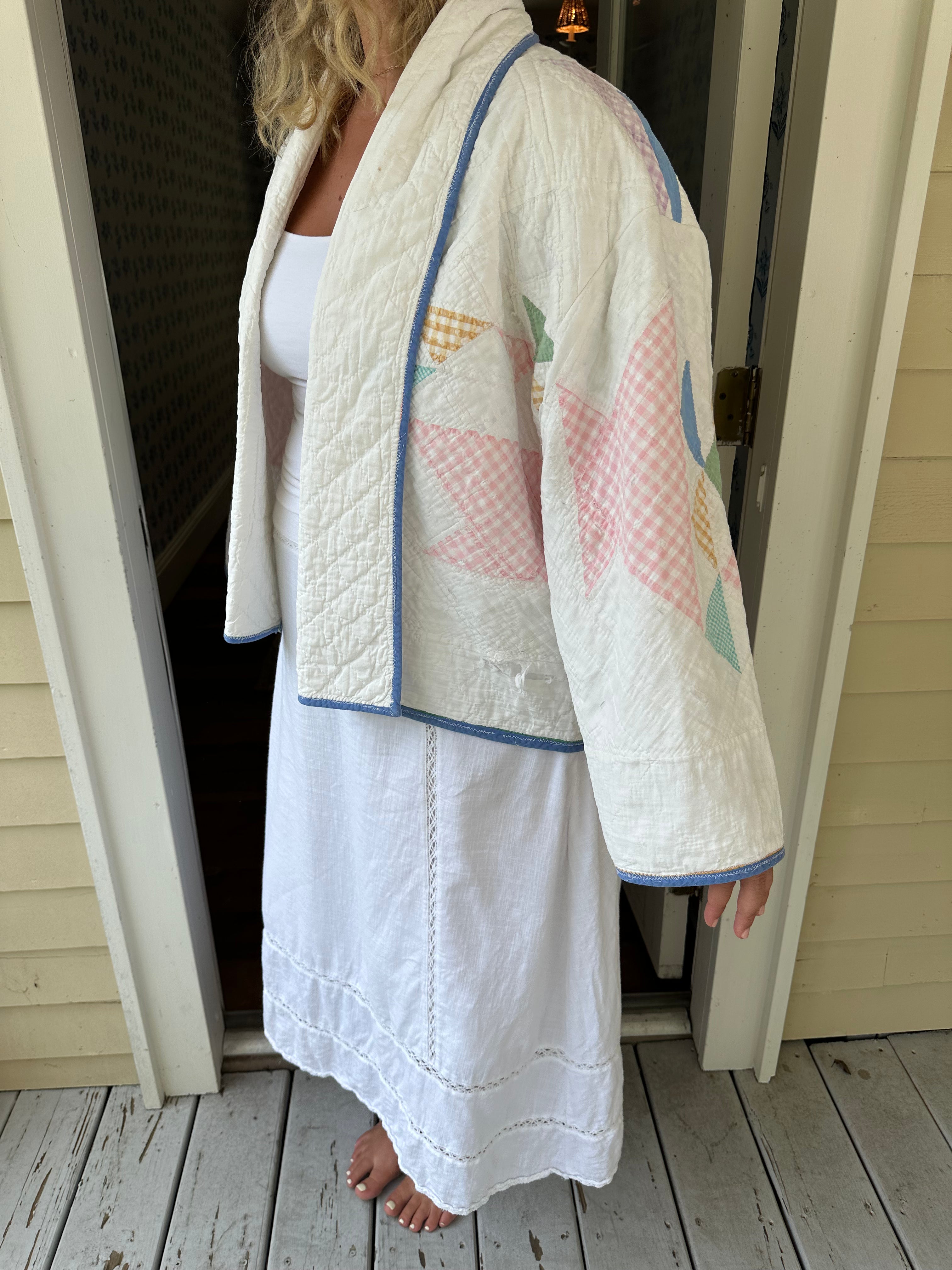 Gingham Basket Quilt Jacket