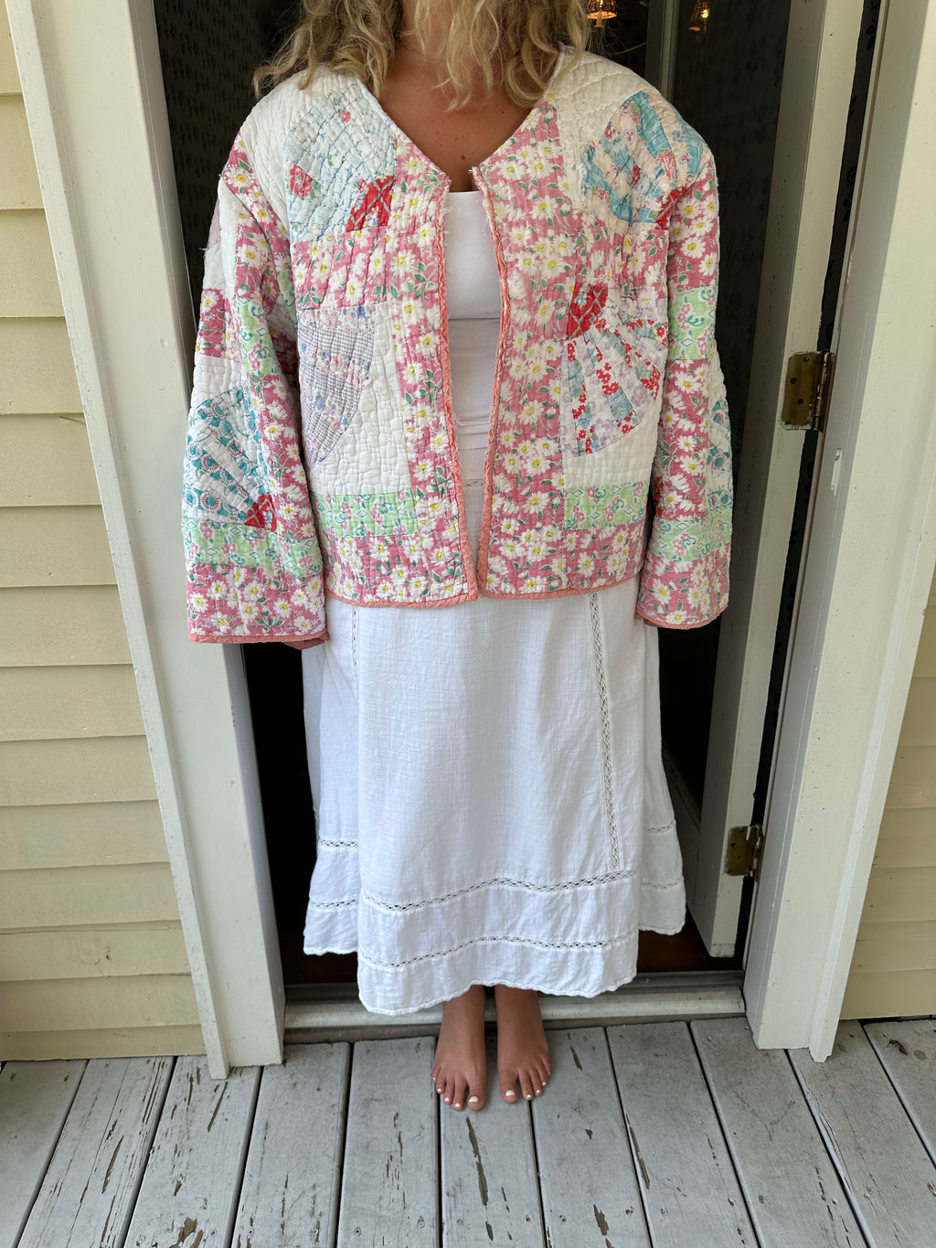 Daisy Fan Quilt Jacket