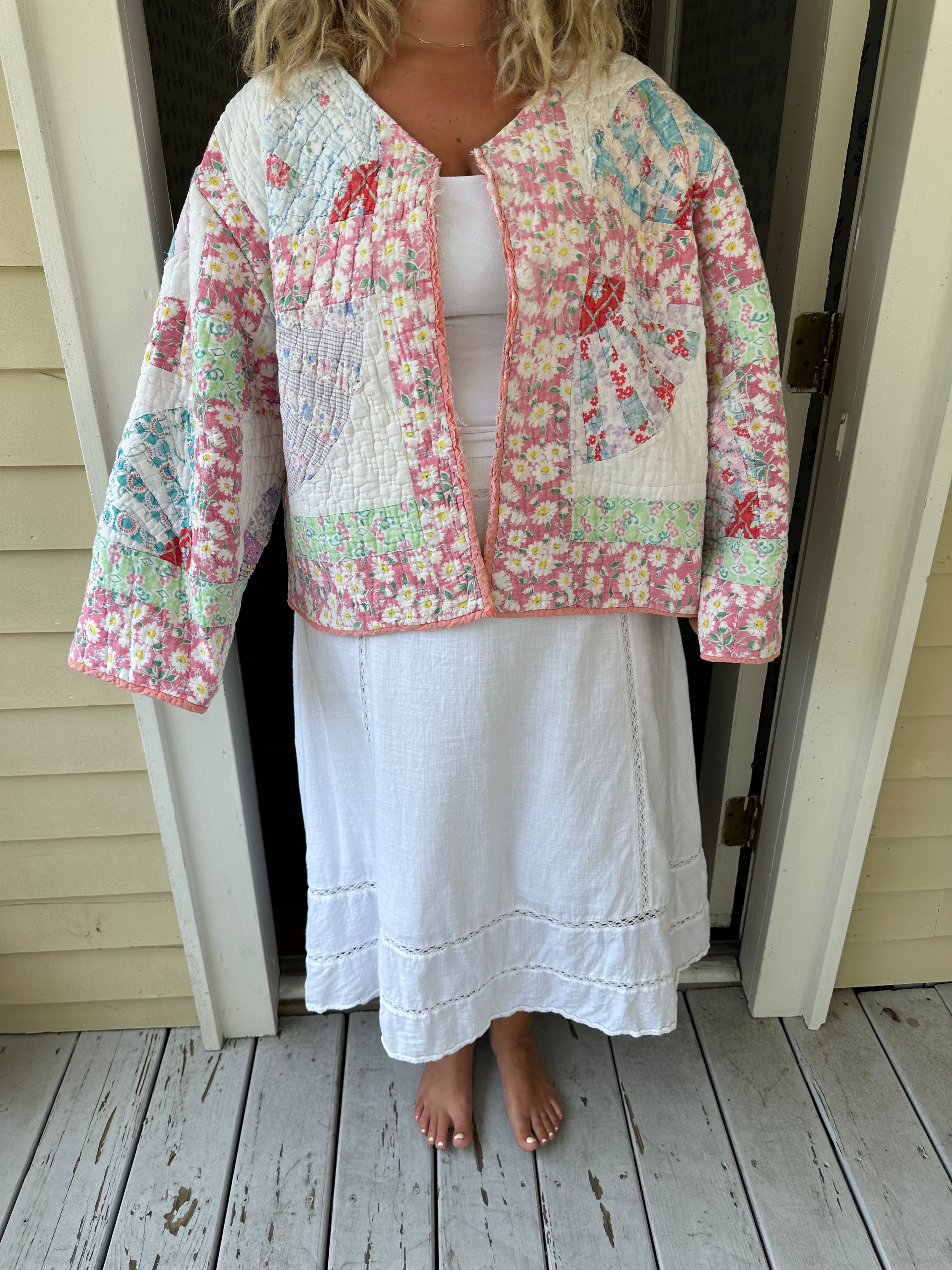 Daisy Fan Quilt Jacket