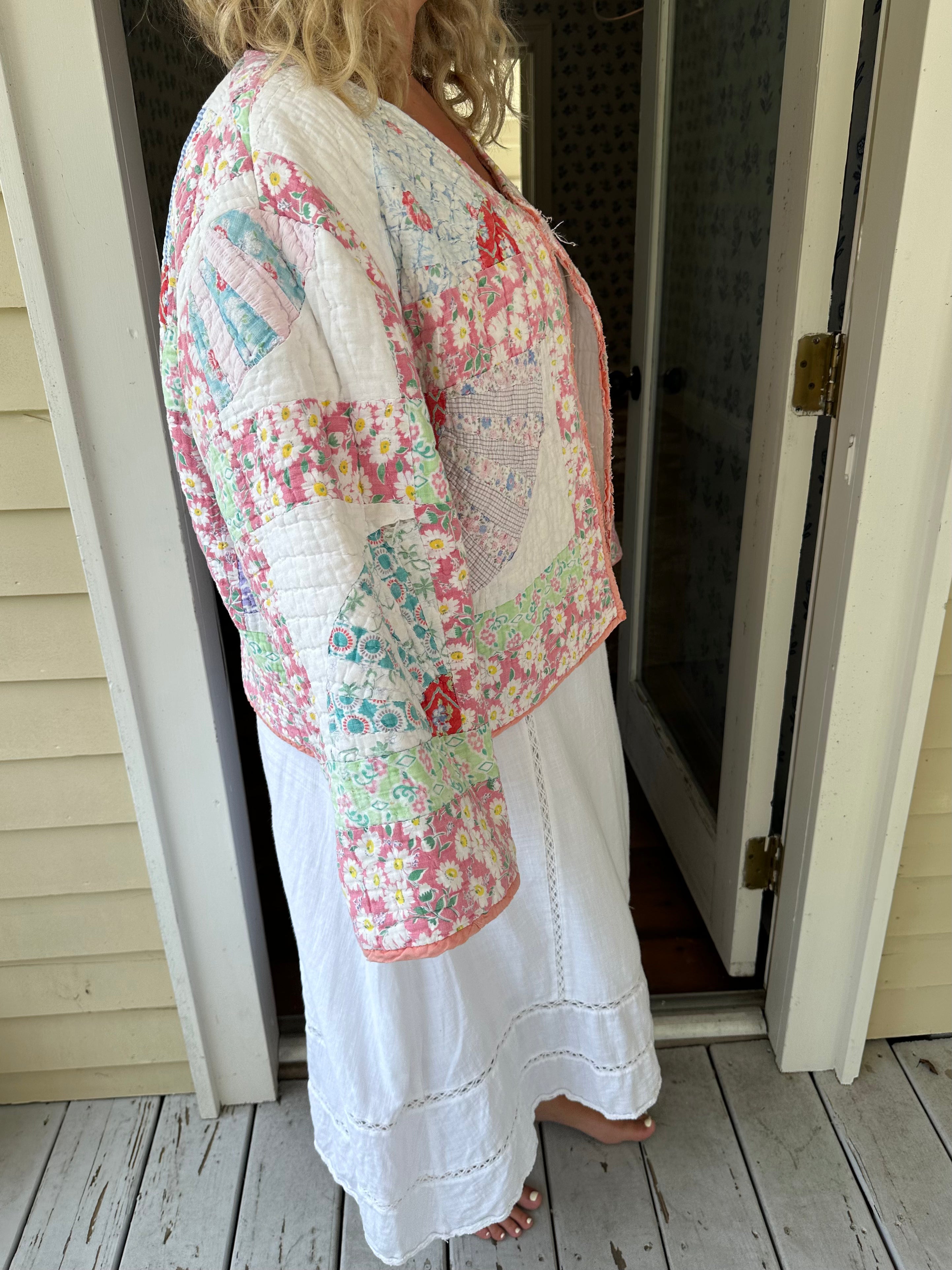 Daisy Fan Quilt Jacket