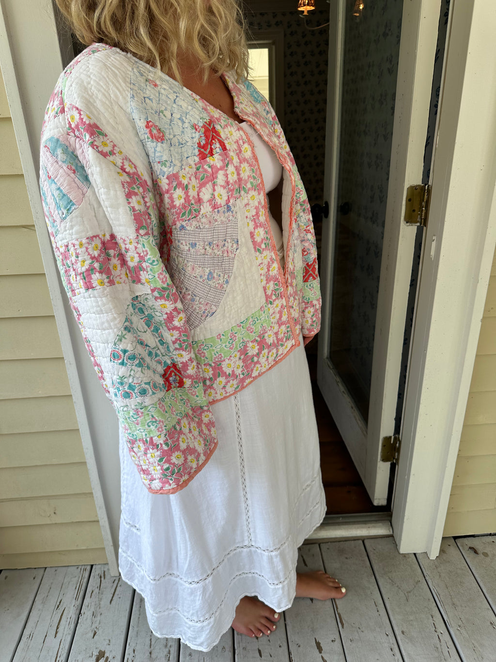 Daisy Fan Quilt Jacket