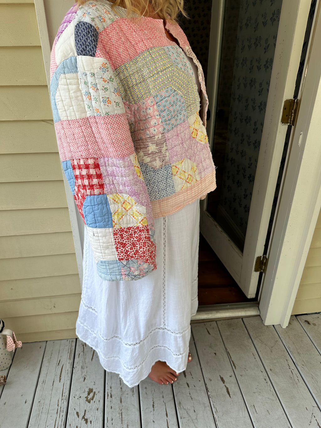 Pink Bowtie Quilt Jacket
