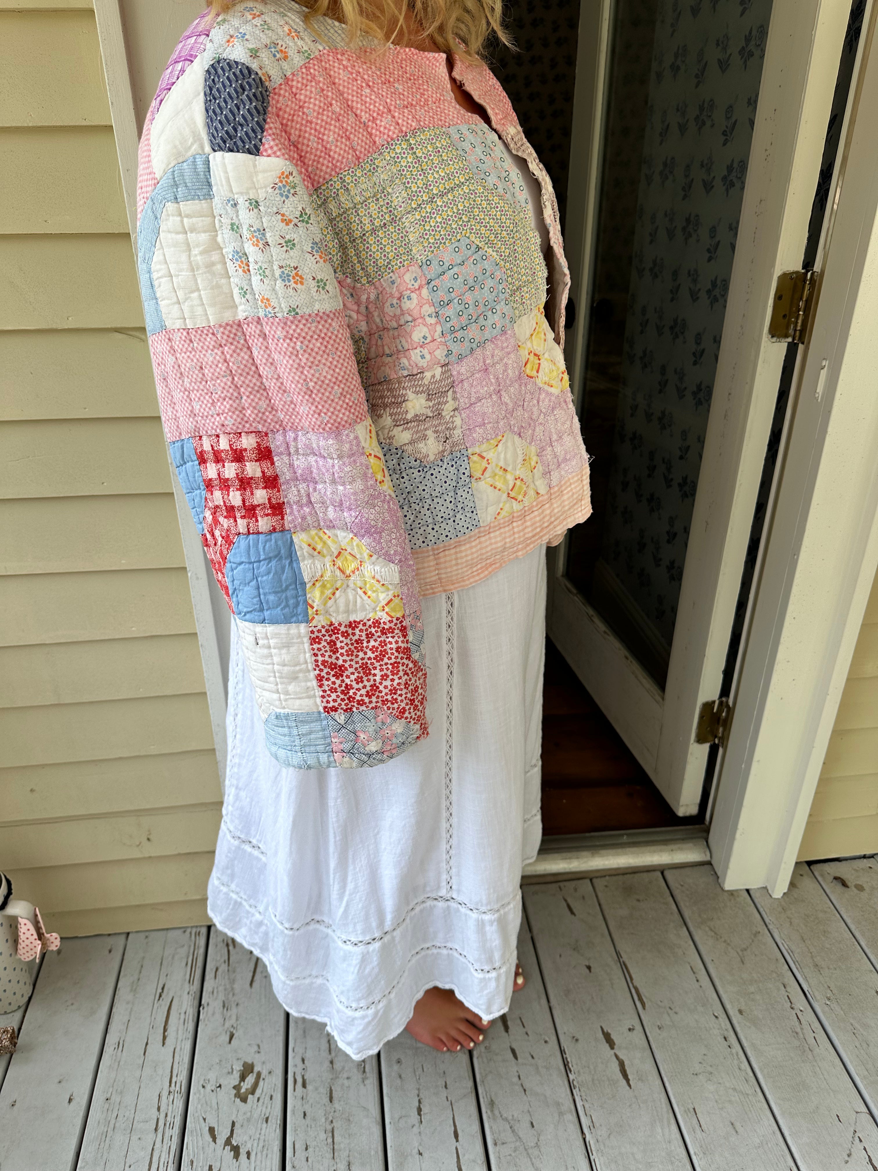 Pink Bowtie Quilt Jacket