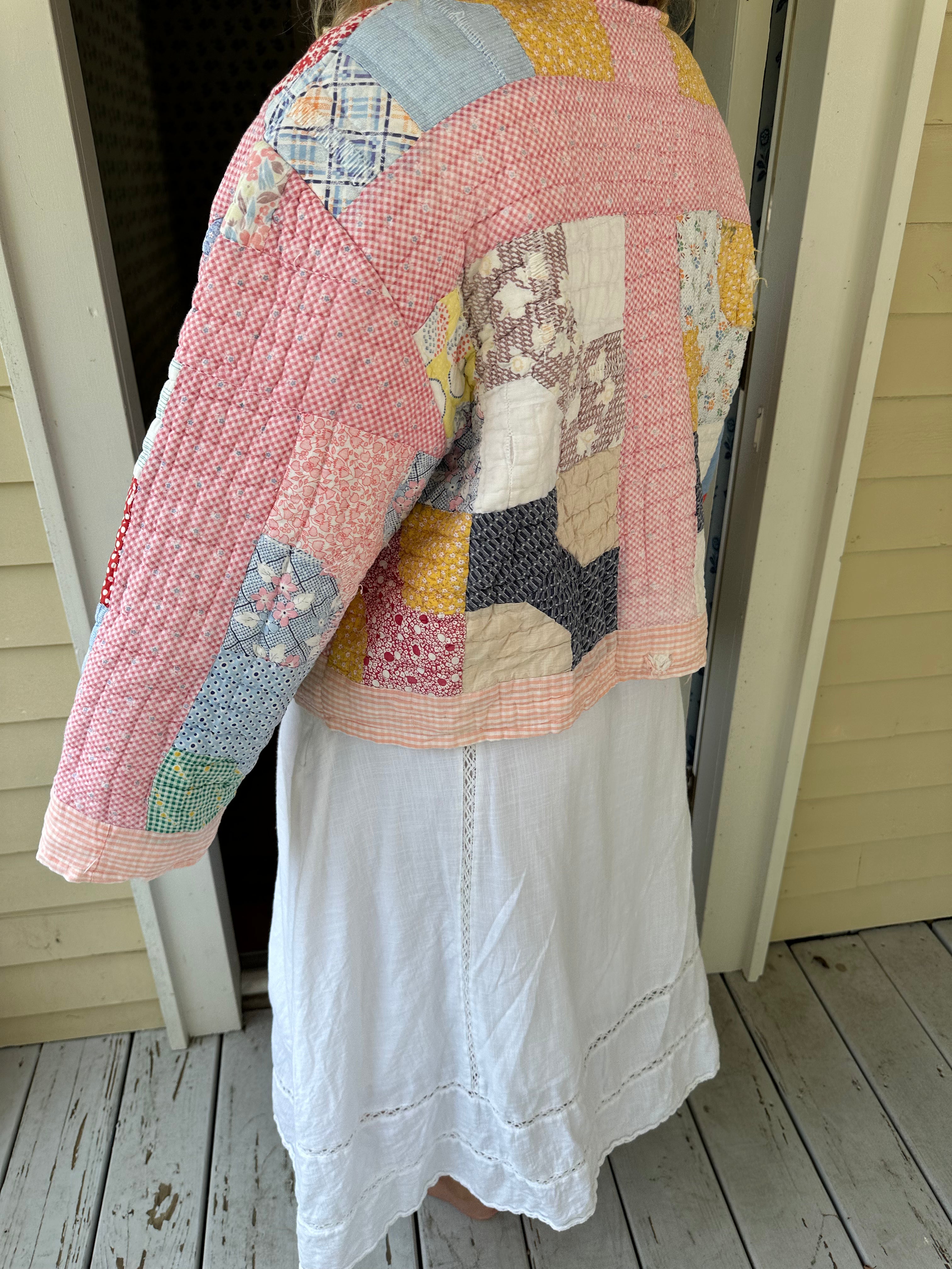 Pink Bowtie Quilt Jacket