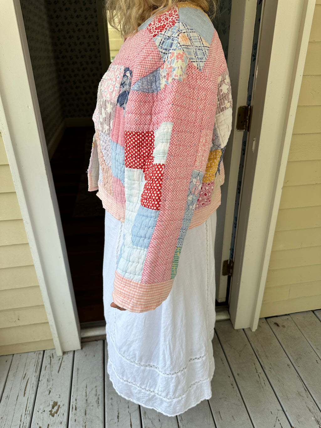 Pink Bowtie Quilt Jacket