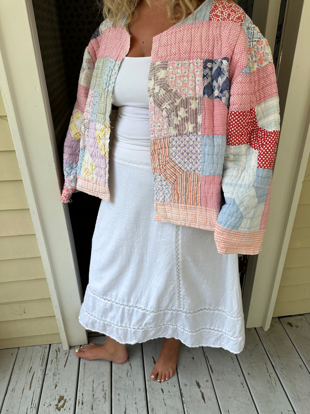 Pink Bowtie Quilt Jacket