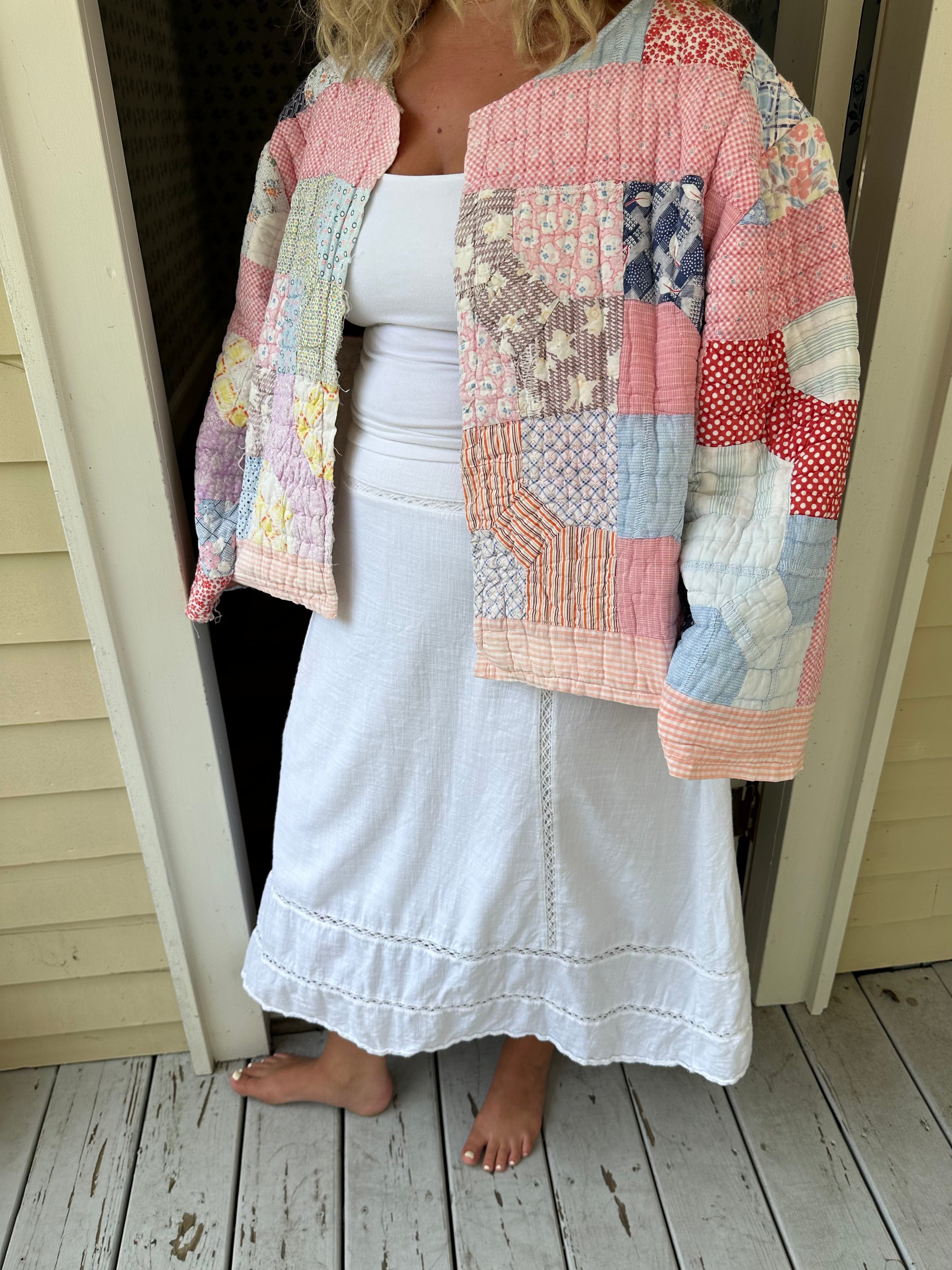 Pink Bowtie Quilt Jacket