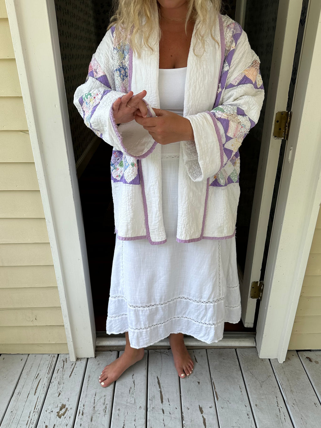 Purple Around The World Quilt Jacket