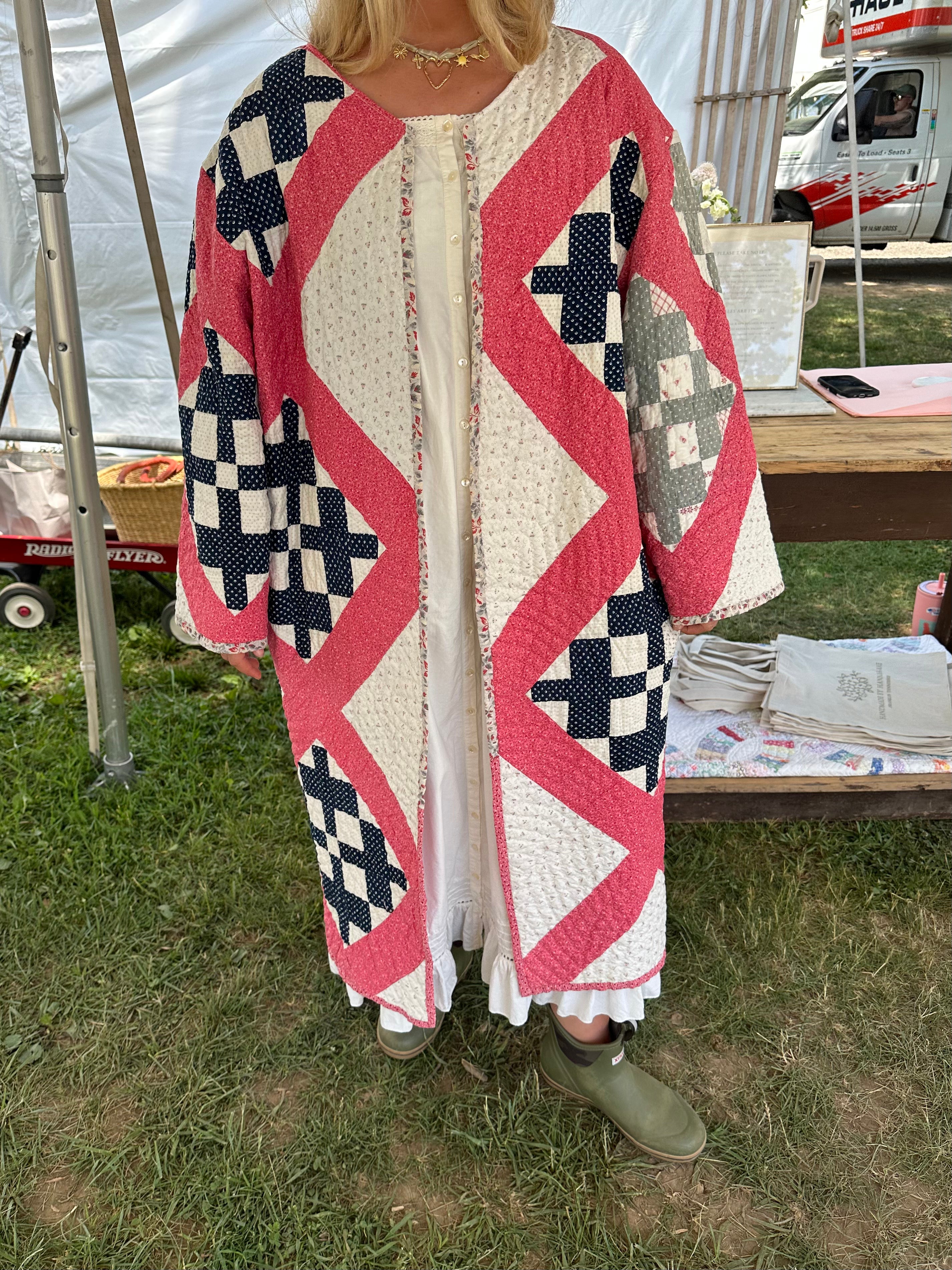 Vintage Cross Quilt Jacket