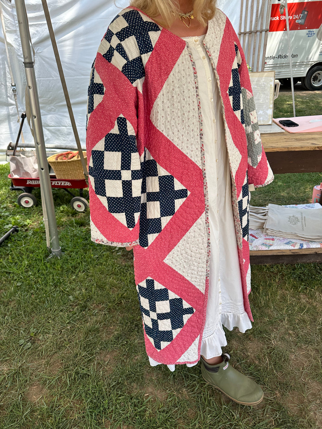 Vintage Cross Quilt Jacket