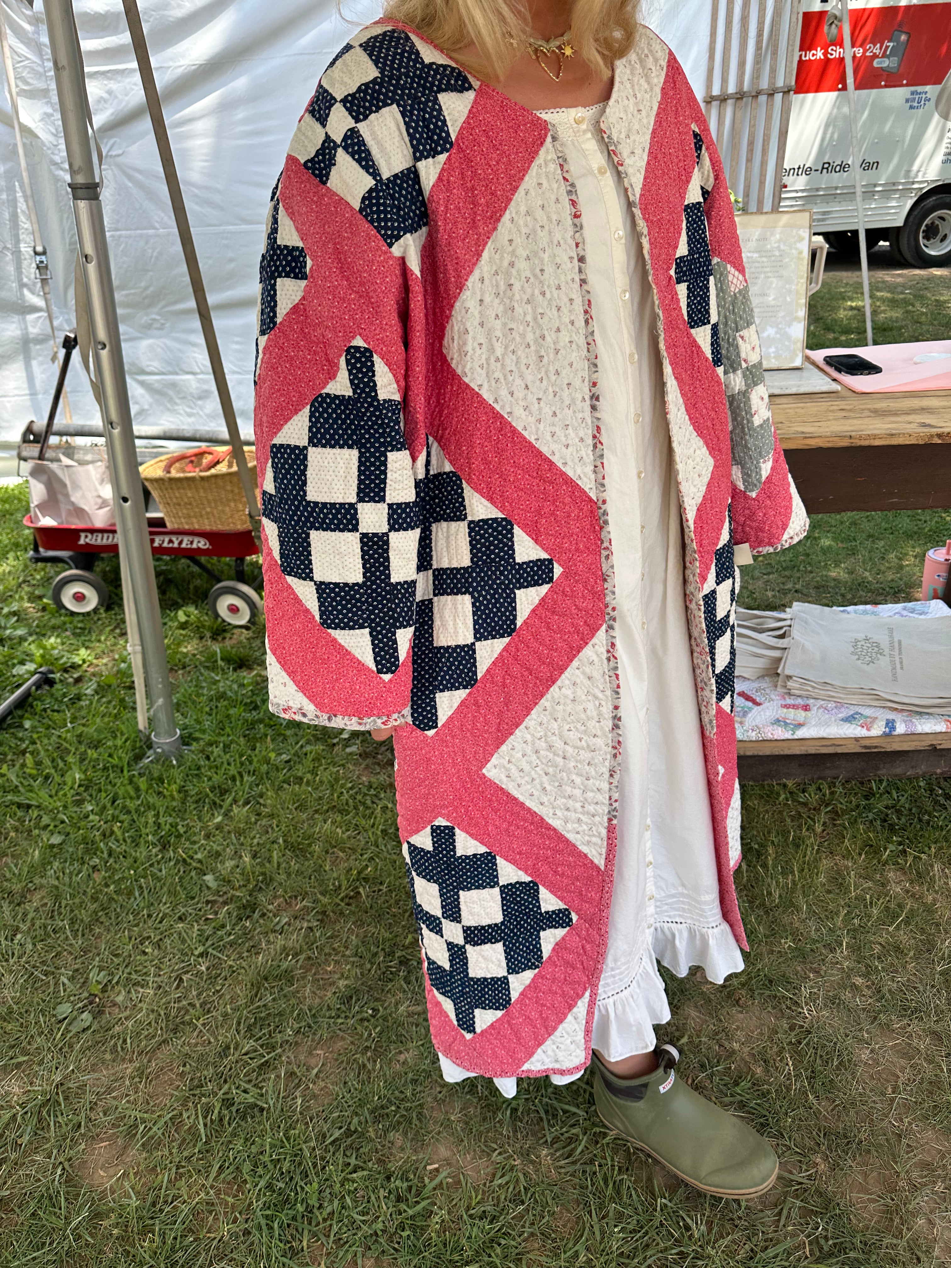 Vintage Cross Quilt Jacket